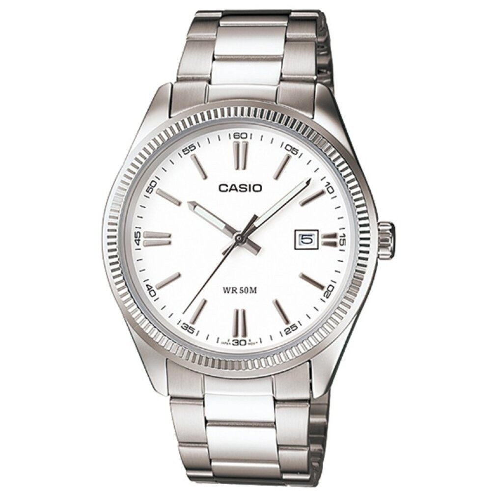 CASIO Luxusuhr Uhr mit japanischem Quarzuhrwerk MTP-1302D-7A1 38 mm