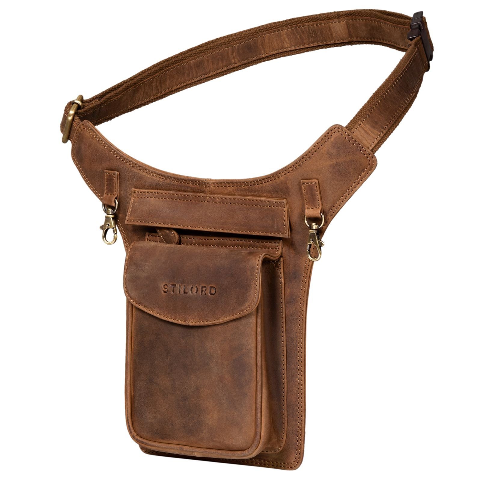 Bauchtasche STILORD "Frankie" Hüfttasche Leder