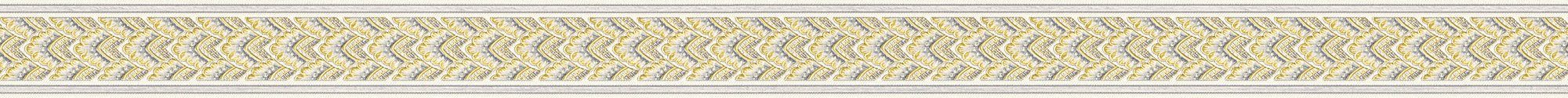 A.S. Création Bordüre Only Borders, glatt, Barock, gemustert, ornamental, Bordüre Klassisch - Borte Wohnzimmer Schlafzimmer Küche Design Optik