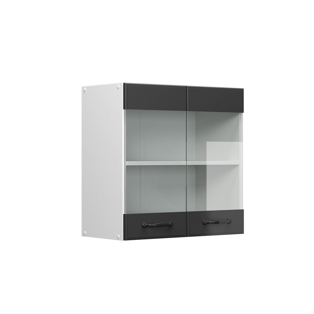 Vicco Glashängeschrank R-Line, Anthrazit Landhaus/Weiß, 60 günstig online kaufen