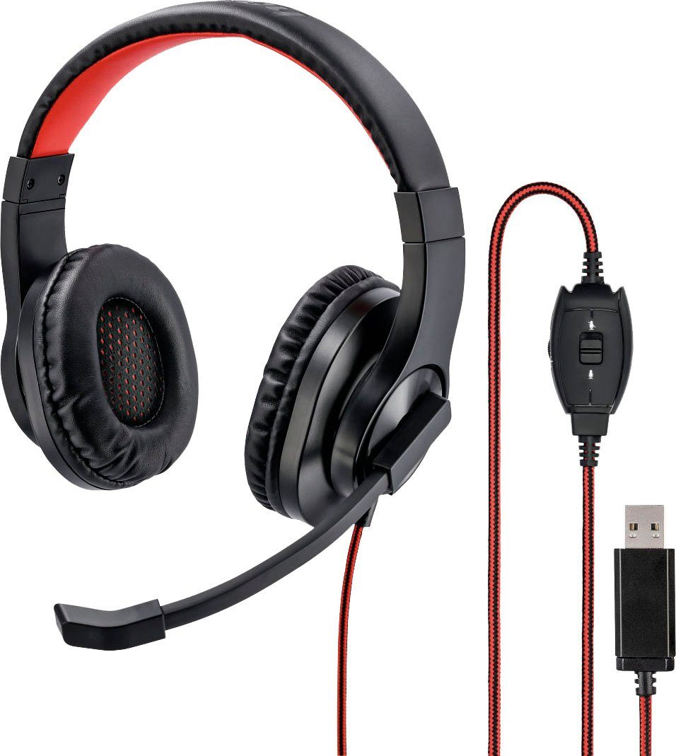 Hama PC-Office-Headset "HS-USB400" Over-Ear-Kopfhörer