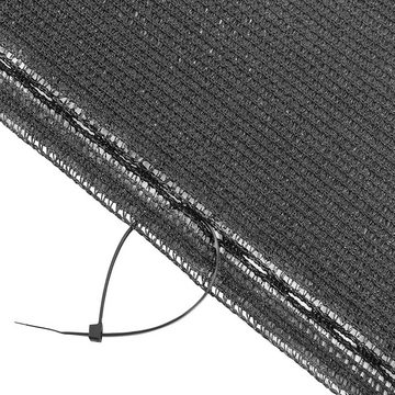 Woltu Blende, Zaunblende aus HDPE 180 g/m² mit Kabelbinder anthrazit