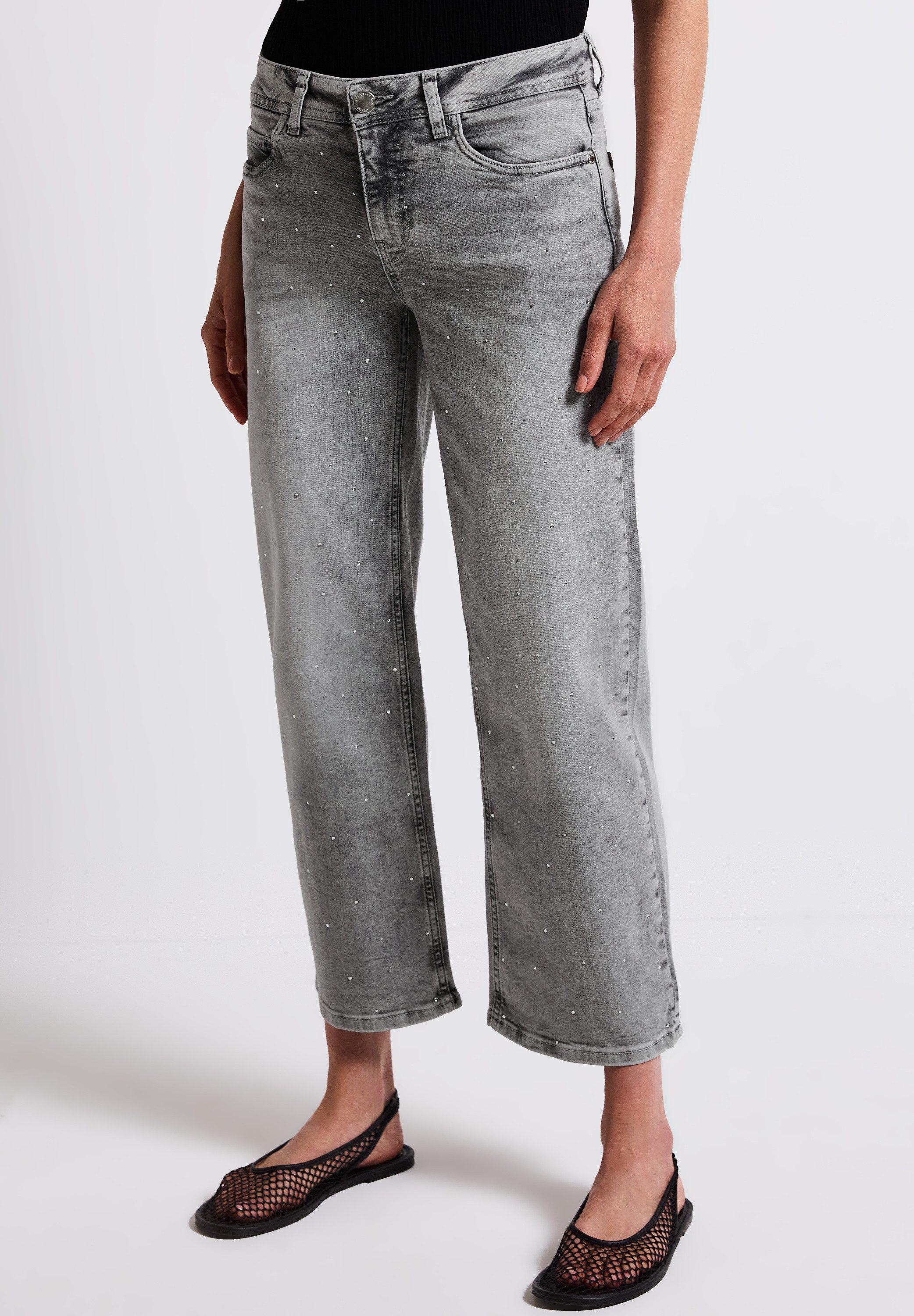 STREET ONE Straight-Jeans Middle Waist günstig online kaufen