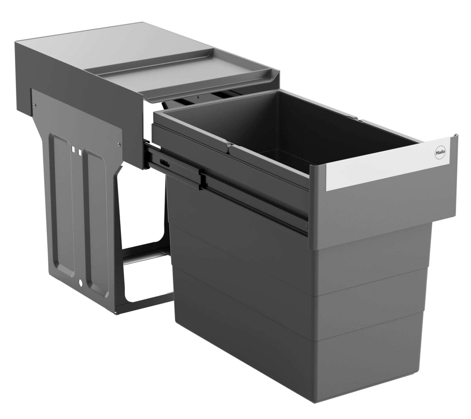 Hailo Einbaumülleimer Hailo Mülleimer Küche Einbau 40-90cm Schrank 1x 28 L Abfalleimer Müll, siehe Beschreibung