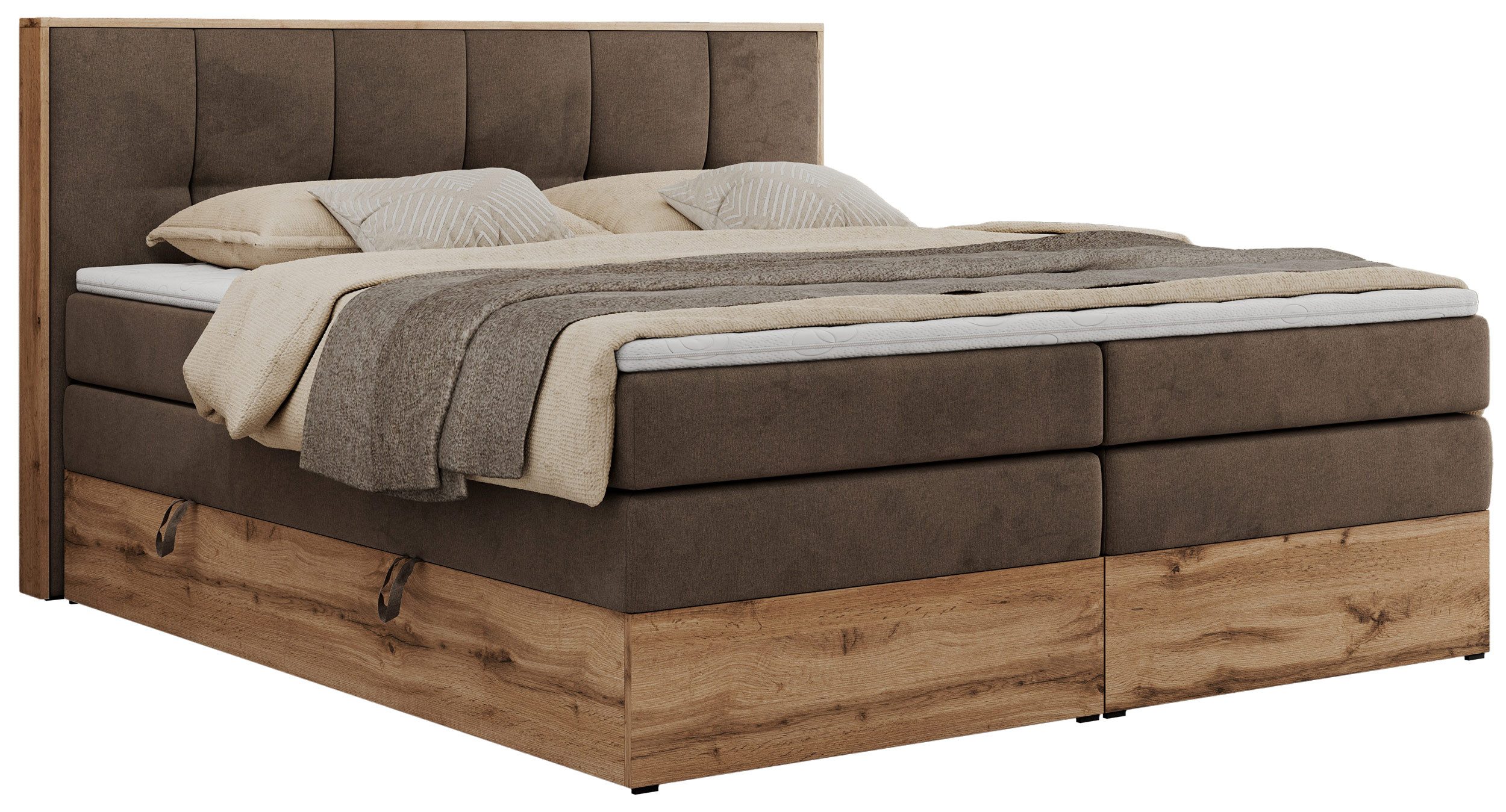 MKS MÖBEL Boxspringbett ALBERO 1 KING günstig online kaufen