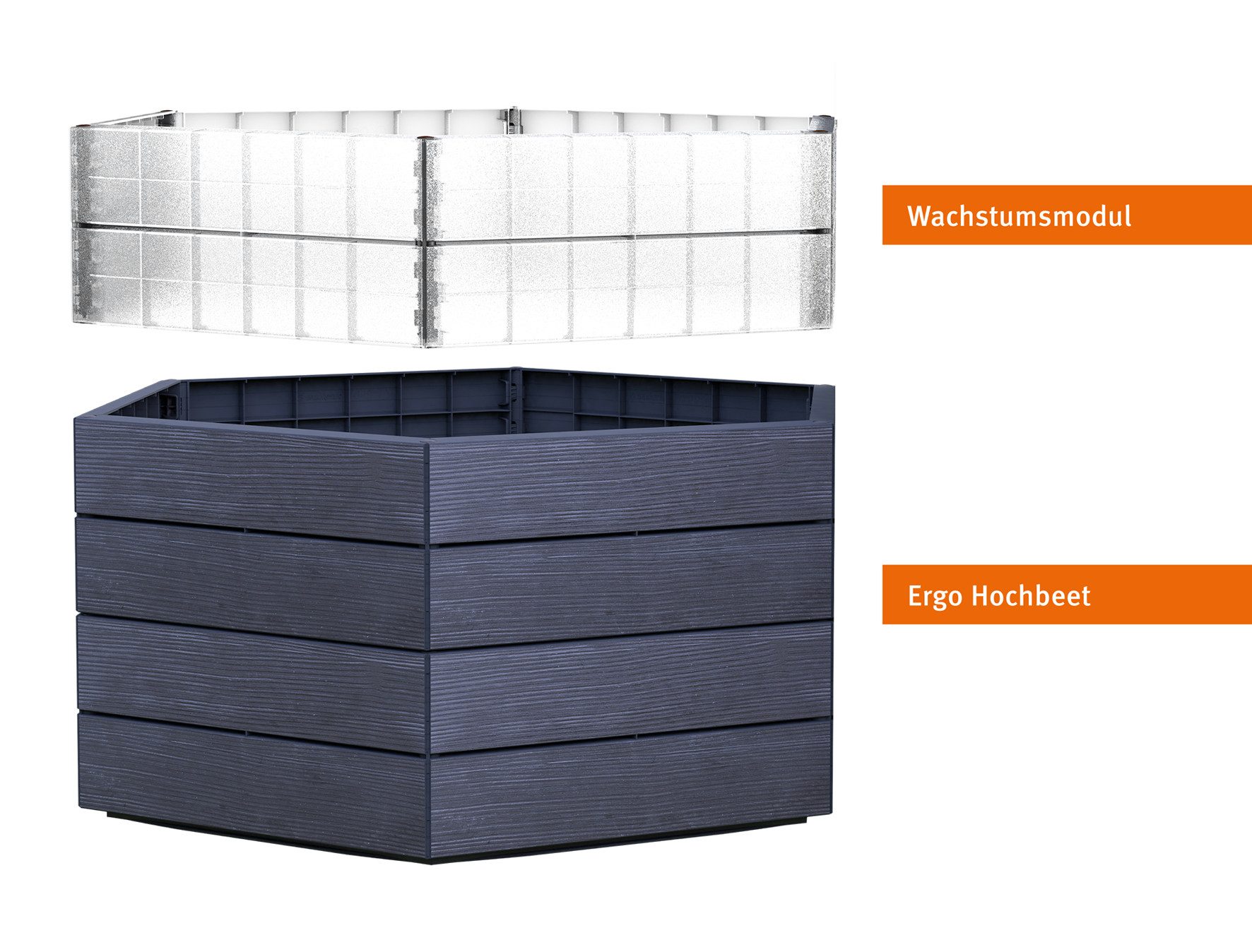 GARANTIA Hochbeet ERGO Hochbeet Turbo L 75 Wood, inkl. FLORA Wassersparsystem
