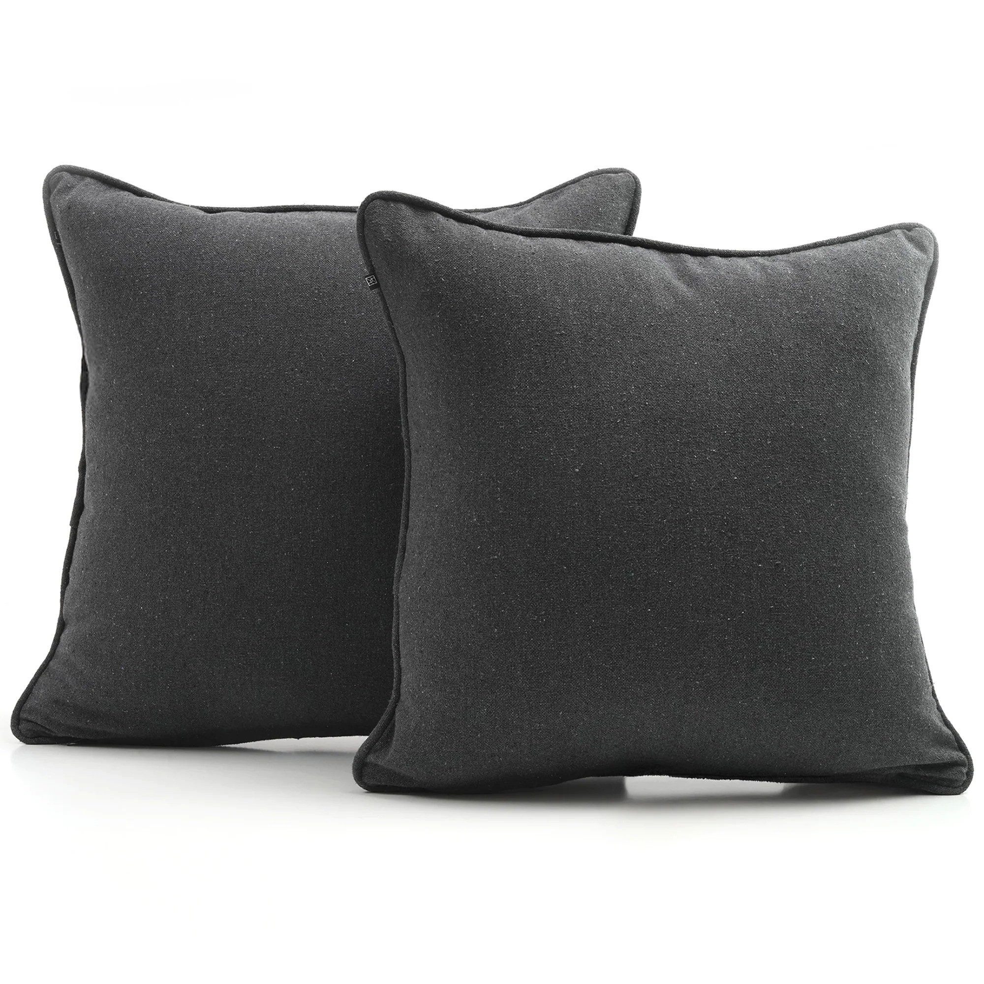 DYNMC you Sofakissen mit Füllung und Bezug - 2er Set mit Viel Füllung, Rückenkissen mit Baumwoll-Bezug - Bequeme Декоративные подушки