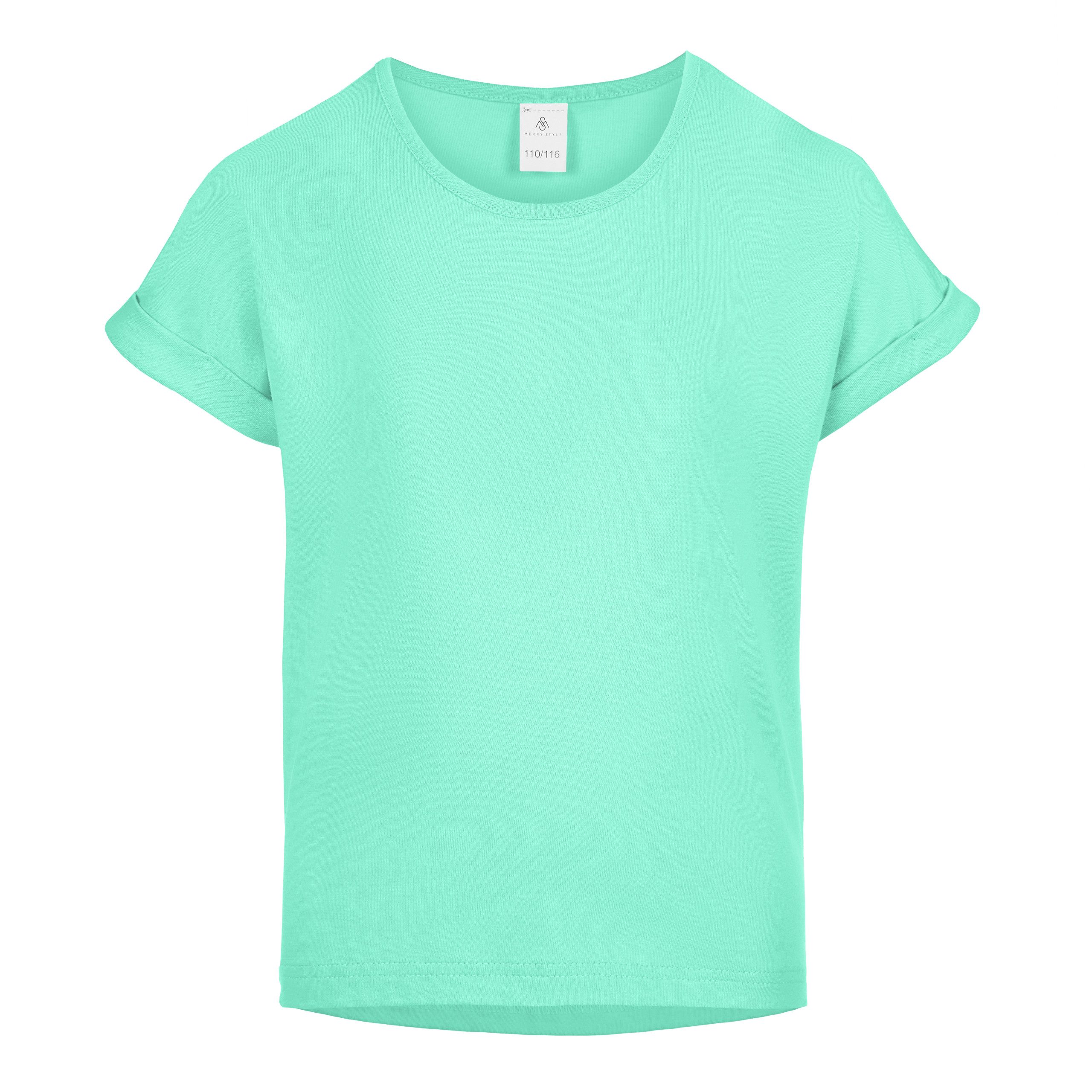 Merry Style T-Shirt für Mädchen aus weicher Baumwolle MS-468 (1-tlg)