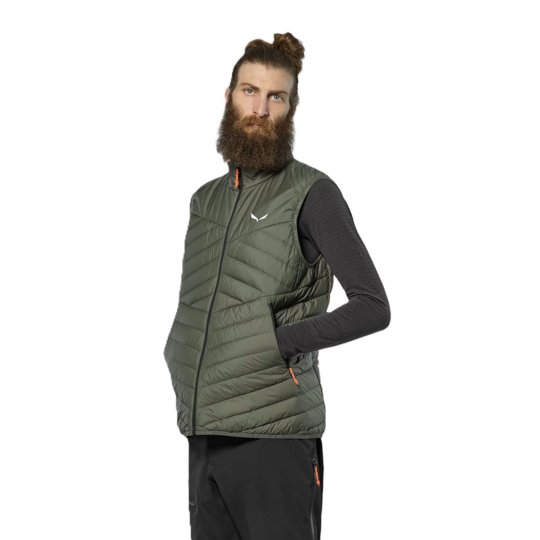 Salewa Daunenweste Brenta RDS Down Vest (leicht, warm, komprimierbar) dunkelgrün Herren