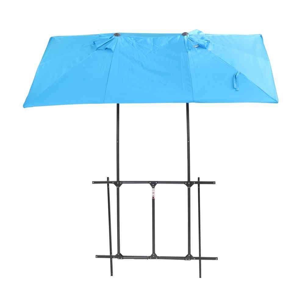 Siena Garden Sonnenschirm Twinsoll Doppel Balkonschirm für Geländer