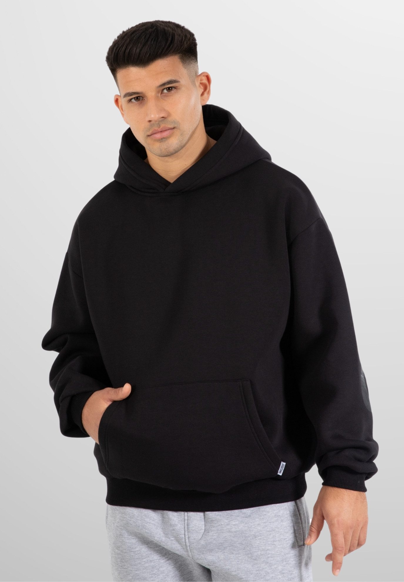 Smilodox Hoodie Brail Solid, Langarm Oversize günstig online kaufen