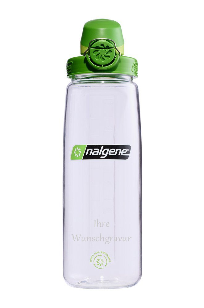 Nalgene Trinkflasche Nalgene Trinkflasche 'OTF Sustain' - 0,65 L - mit Namensgravur transparent-grün