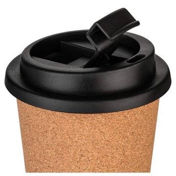 Kork-Deko.de Coffee-to-go-Becher mit Korkbeschichtung - Schützt die Finger & hält das Getränk warm