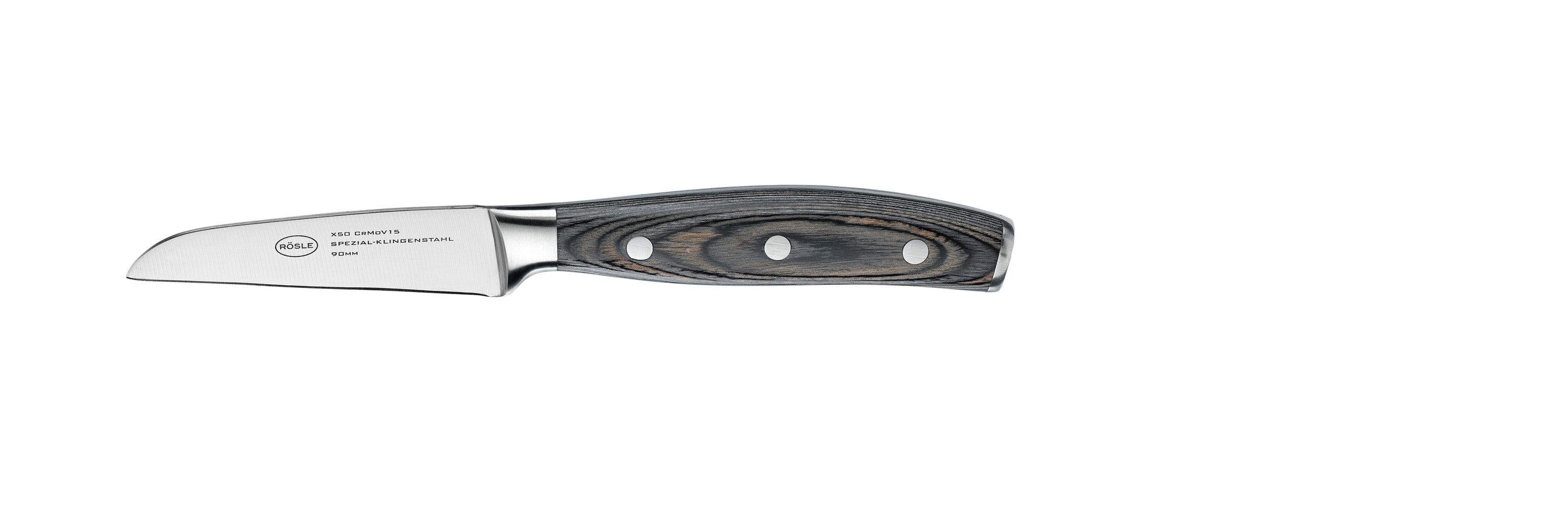 RÖSLE Gemüsemesser WOLFGREY, 9 cm, Griff Pakka