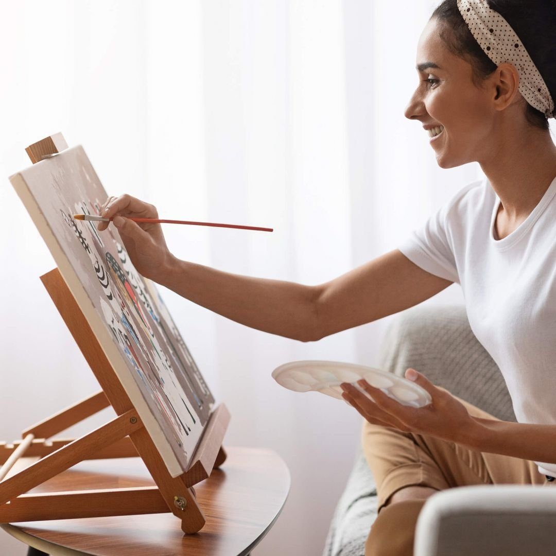 K&L Wall Art Malpalette Ölfarbe Malerei Set 24 Tuben Malfarbe Öl Malset Kinder Erwachsene, oder nur Leinwandbild