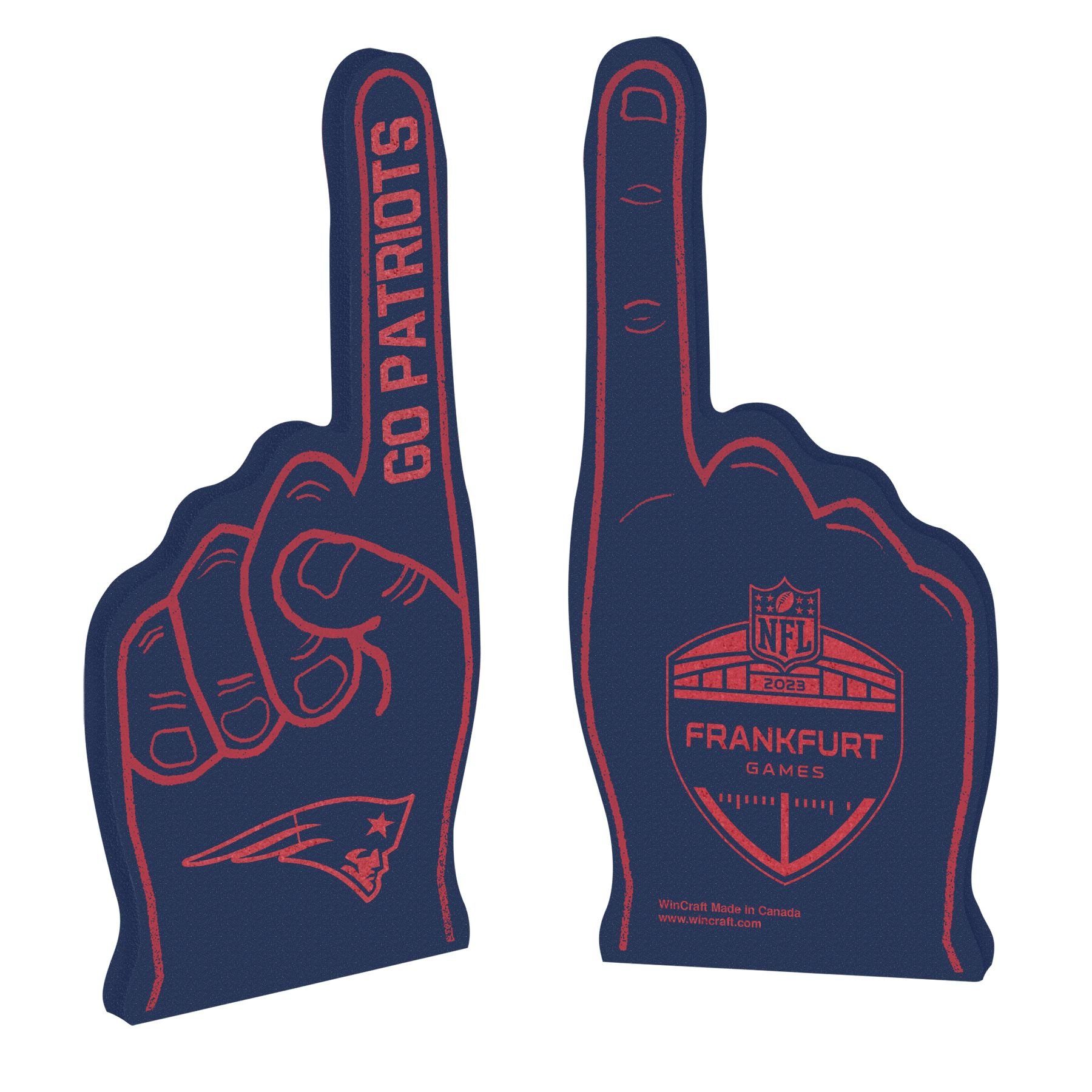 WinCraft Wanddekoobjekt NFL Frankfurt New England Patriots Foam Finger Win