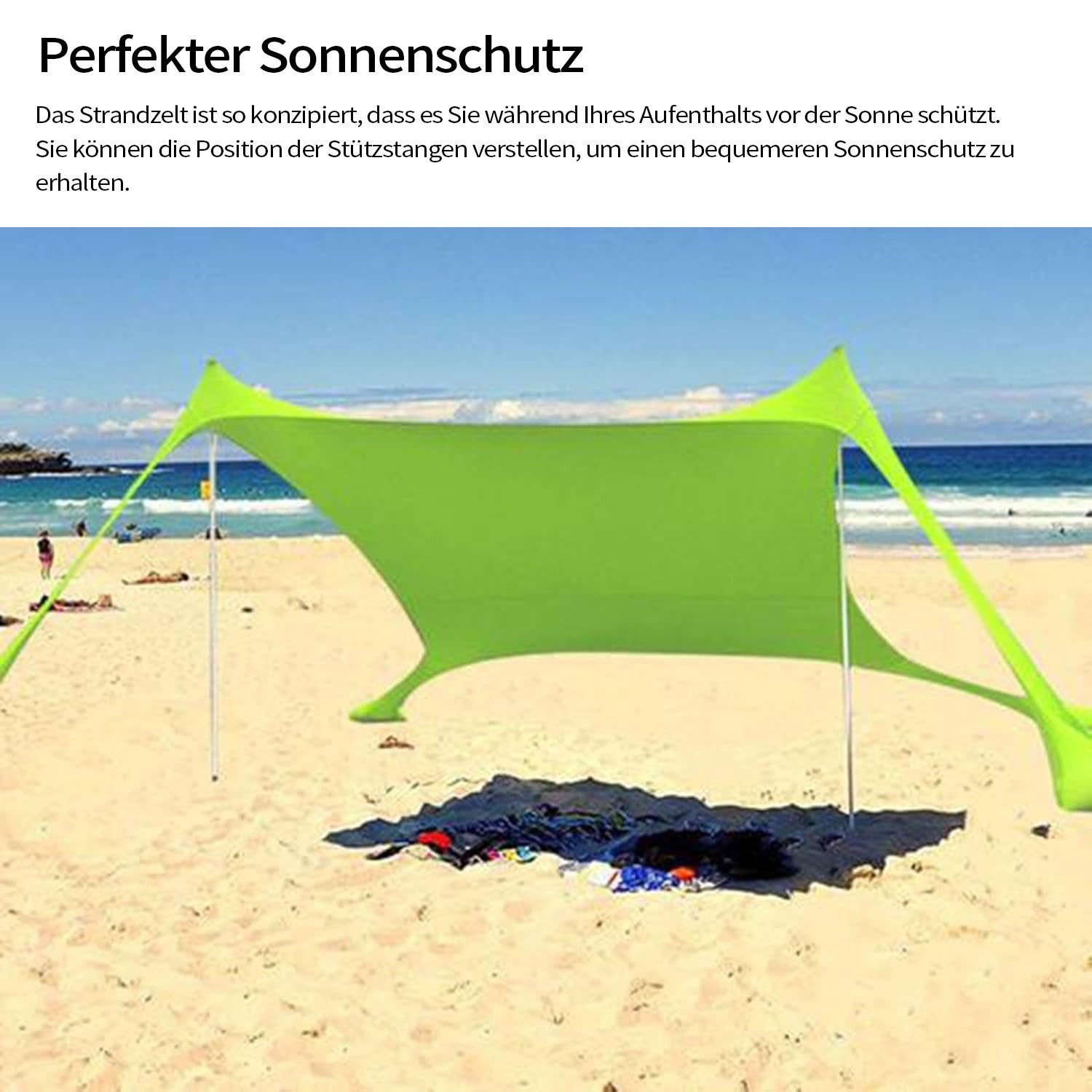 Refttenw Strandmuschel Strandzelt Pop-Up Campingzelt UV-Schutz günstig online kaufen