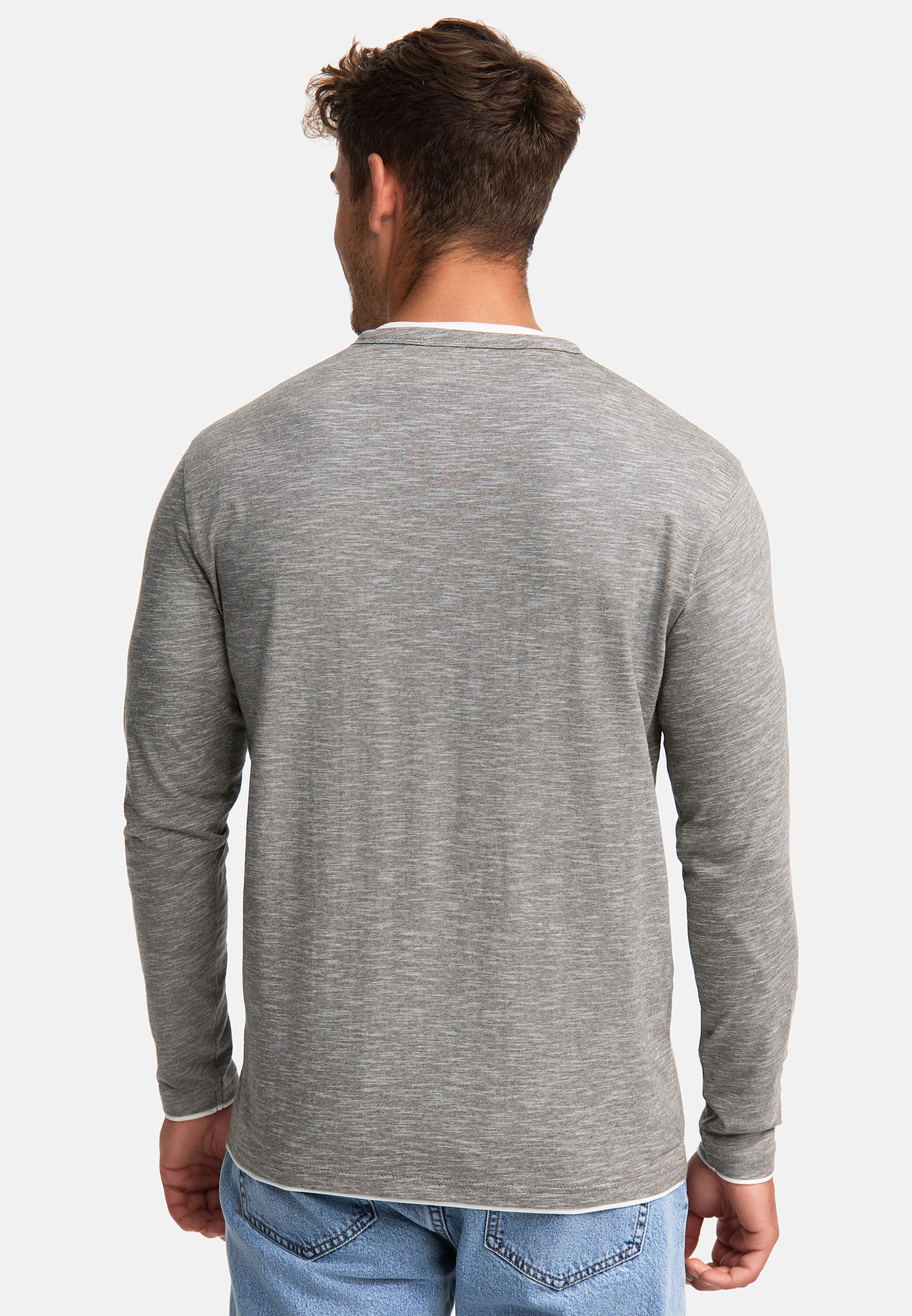 Indicode Langarmshirt Herren INColeson Shirt Langarm Herrenshirt Langarmshirt aus 100% Baumwolle