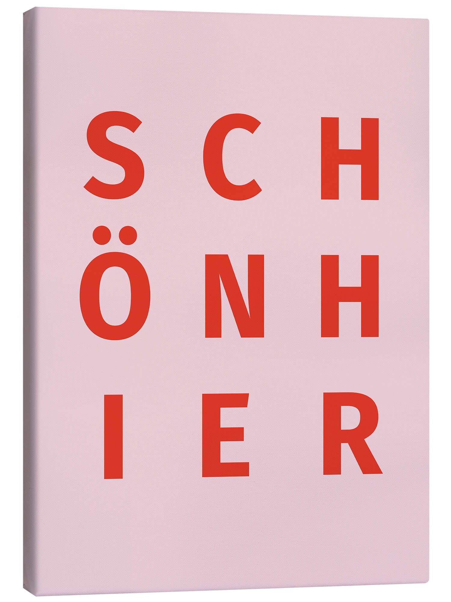 Posterlounge Wandbild Schön Hier II, Typobox, erhältlich als Poster, Leinwandbild, Wandsticker oder Acrylglasbild