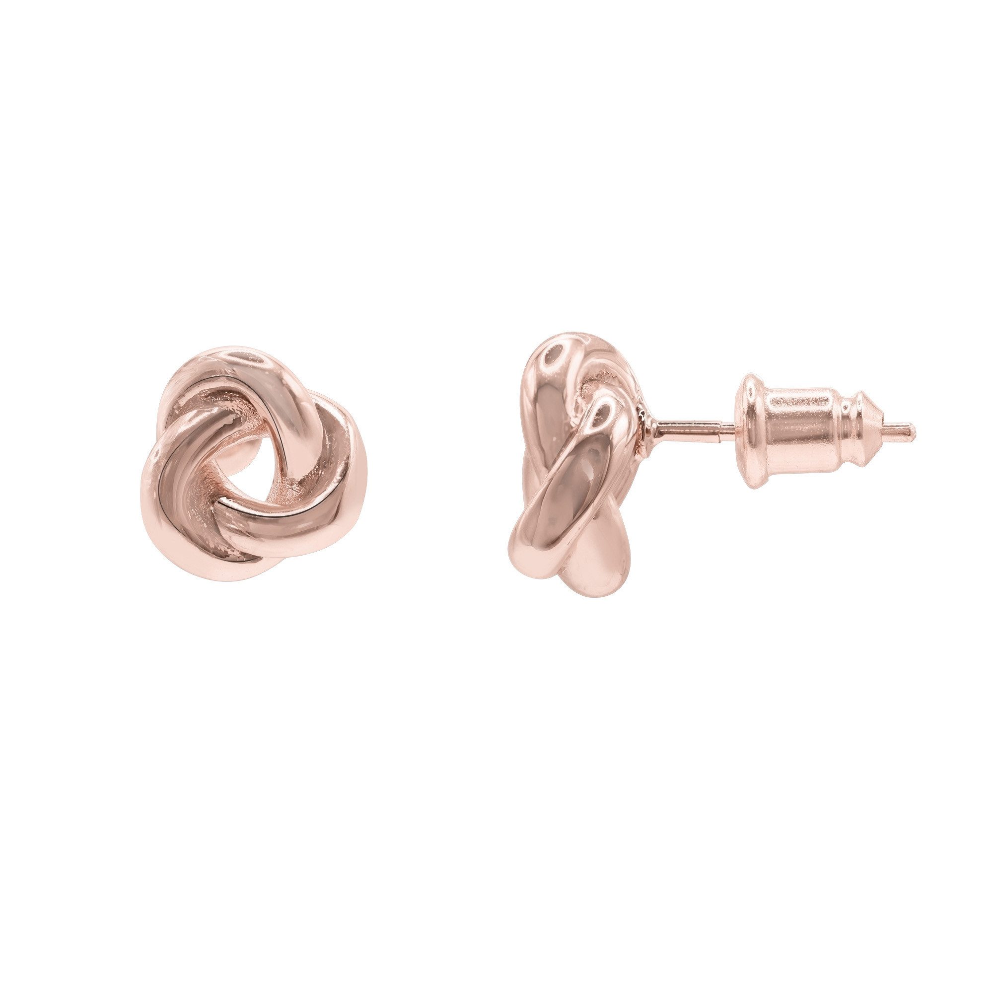 Paar Ohrstecker Calista rose goldfarben