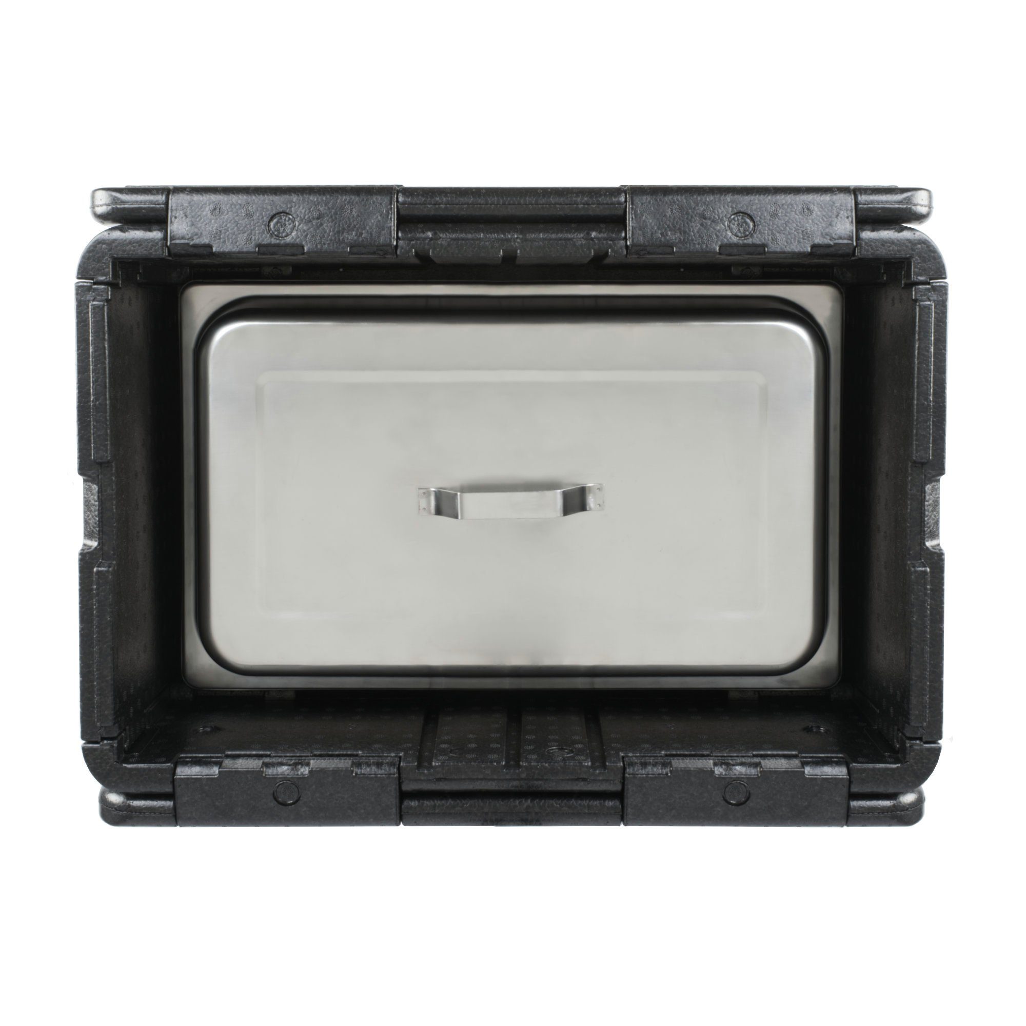 Mahlzeit Thermobehälter Thermobox faltbar, 60 x 40 x 25,5cm 40 L, Schwarz, Styroporbox, Styropor – Bild 3 von 5