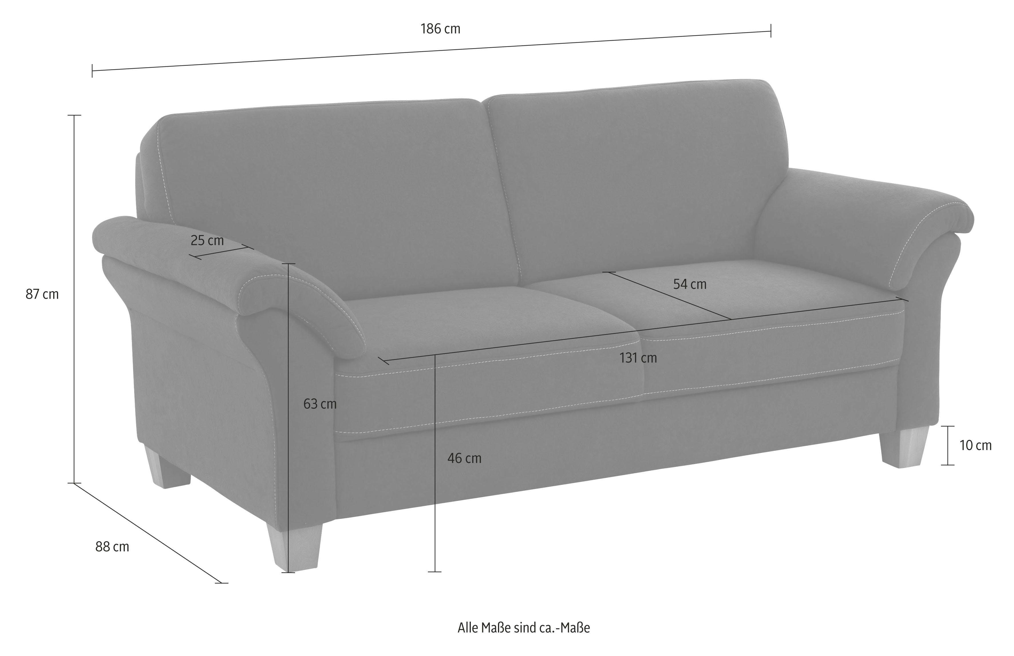 Home affaire 3-Sitzer Borkum, mit Federkern