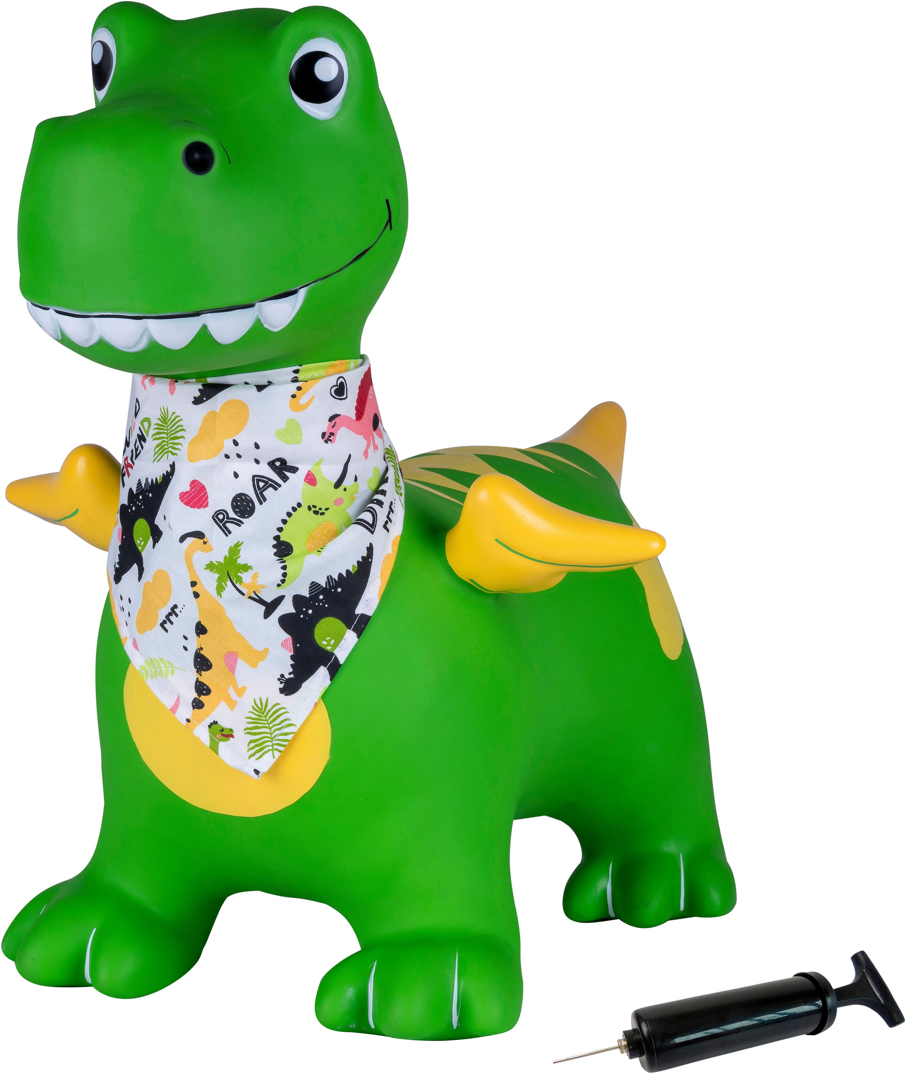 Jamara Hüpftier Dino mit Flügel HoppyDoo, mit Pumpe – Bild 3 von 5