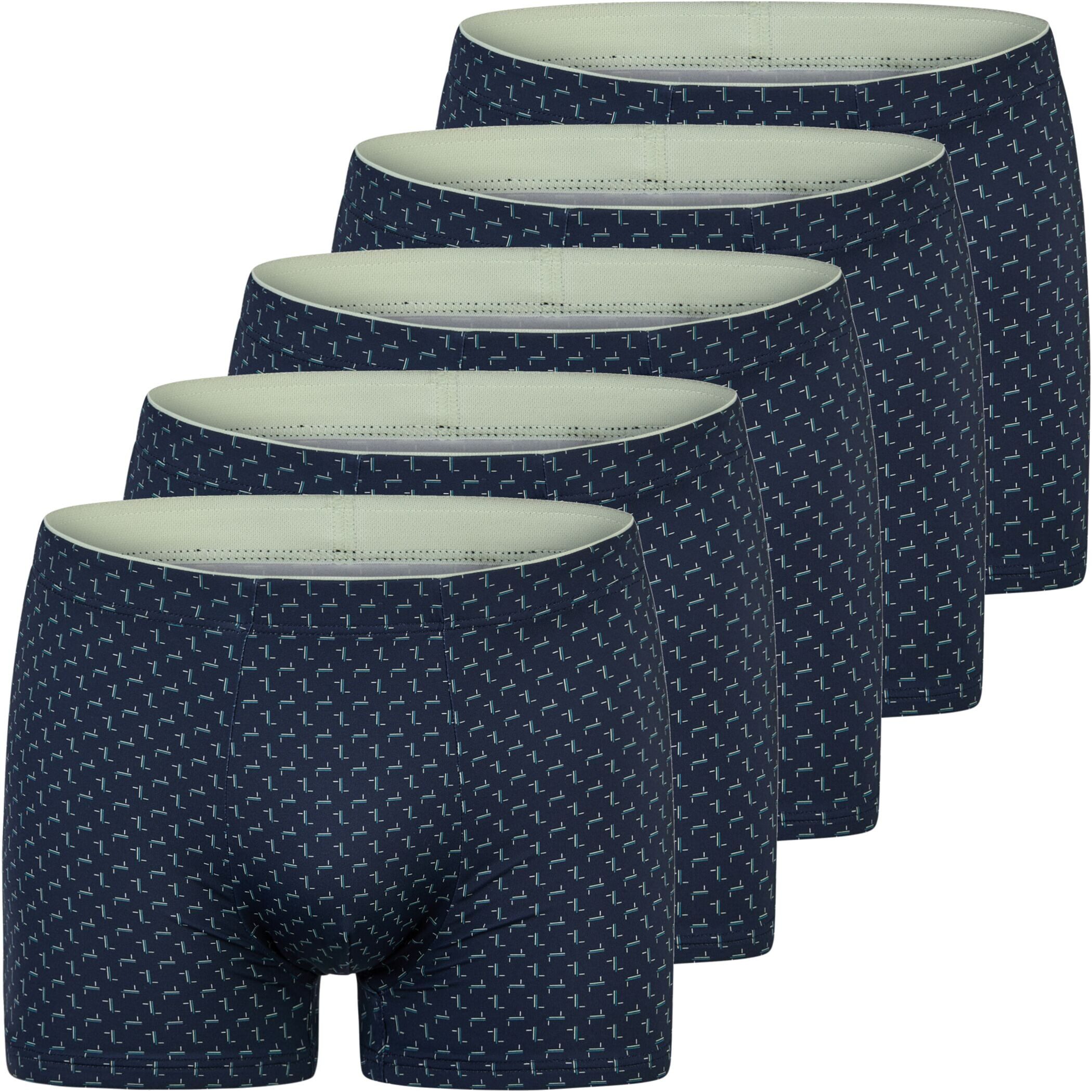 City Life Trunk City Life Herren Pants Shorts 5er Pack Polyamid Elasthan Unterwäsche (1-St)