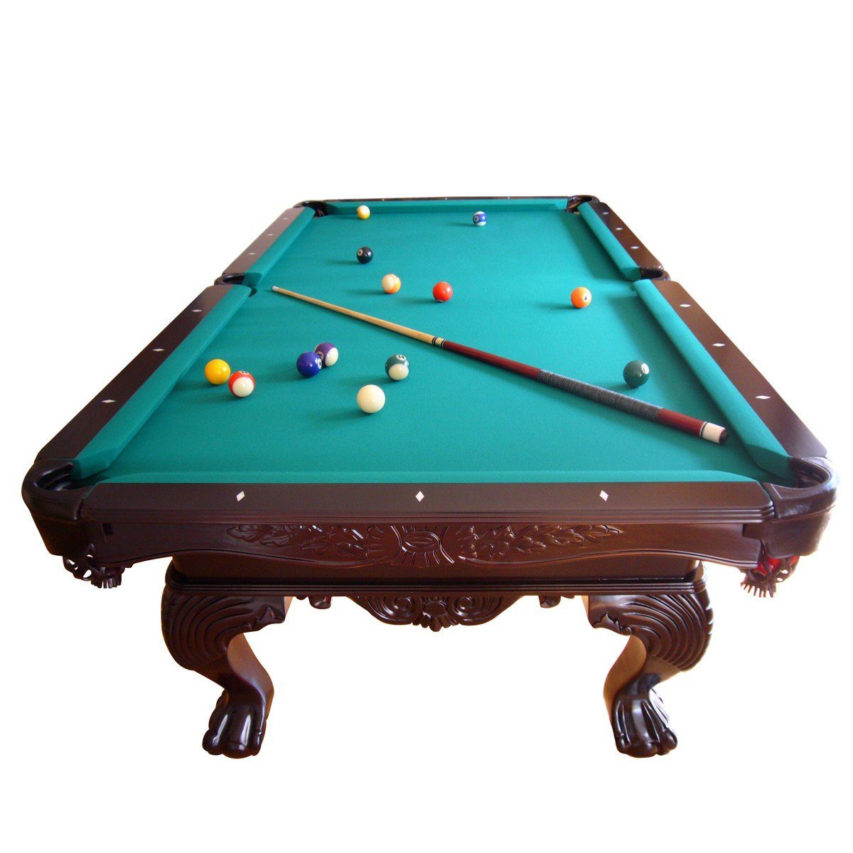 Bandengummi Billiard-Royal ft., Avalon Auffangtaschen, 3-tig Echtleder 8 massive Ausführung in (Hochwertige und Billiard-Royal® Qualität), Naturschieferplatte, beliebter K55 Billardtisch