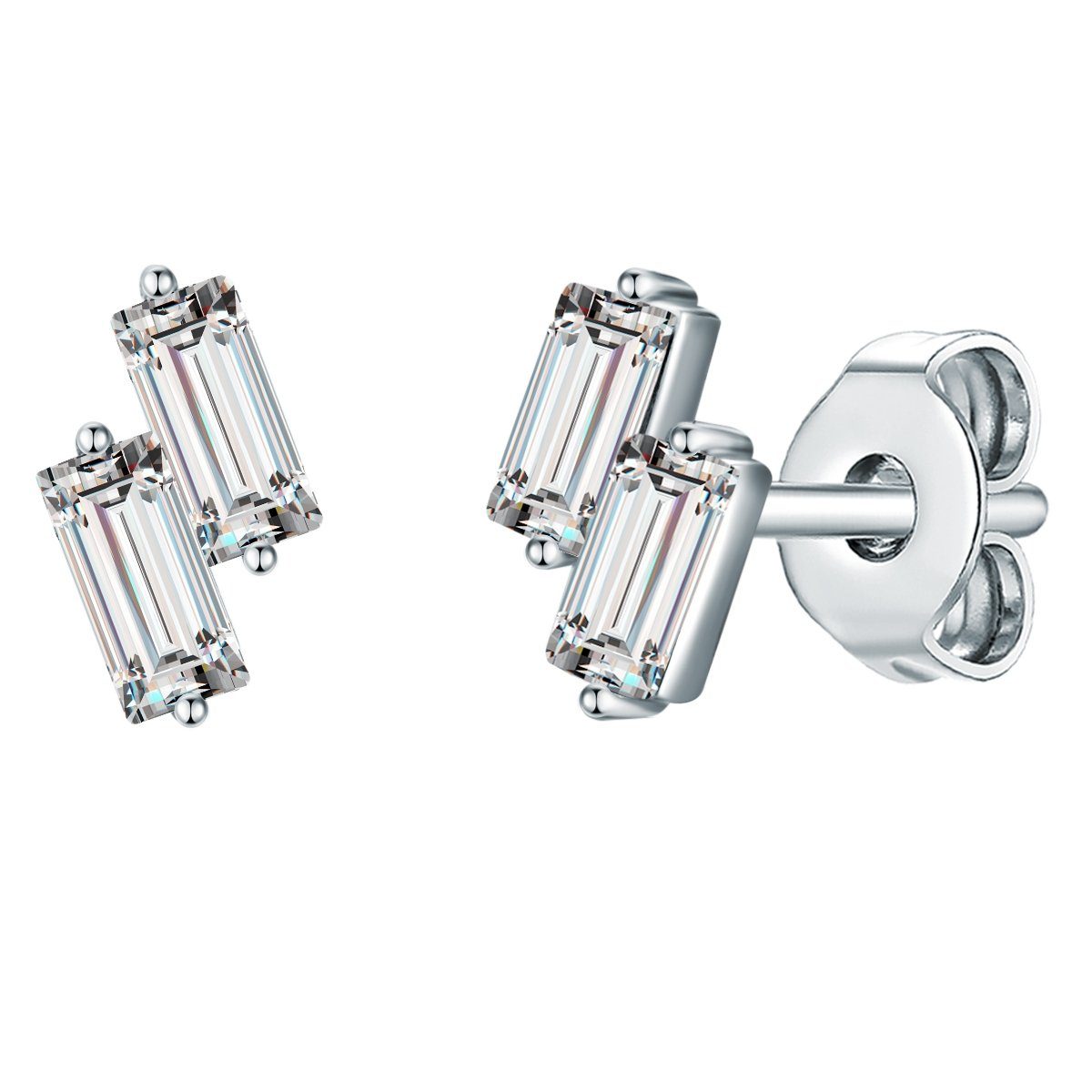 Lulu & Jane Paar Ohrhänger silber, verziert mit Kristallen von Swarovski® günstig online kaufen