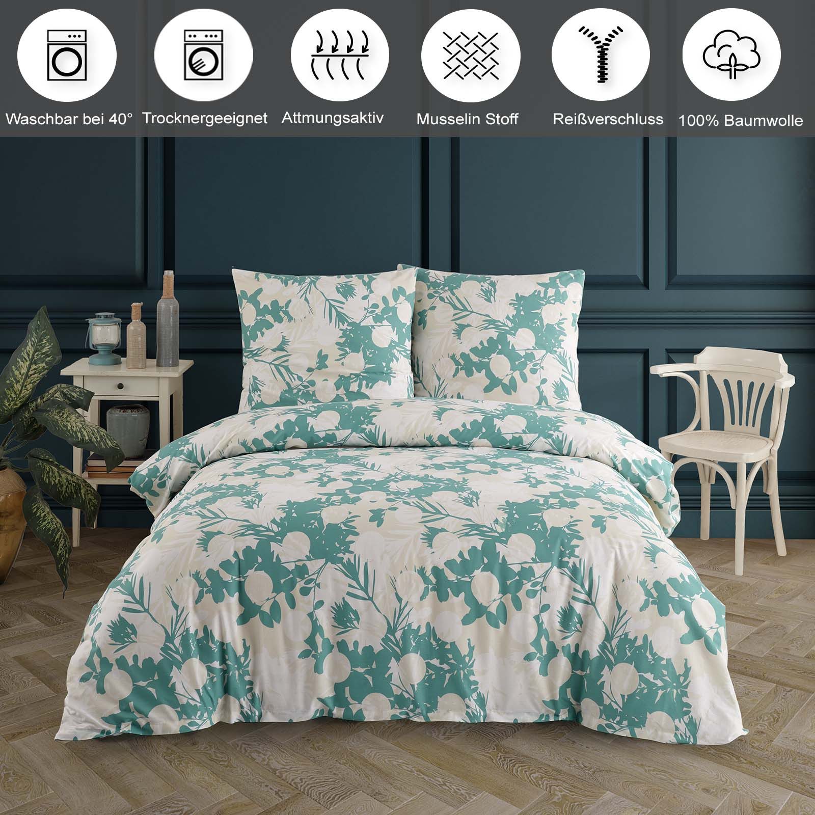 Buymax Bettwäsche Willow, Renforcé: 100% Baumwolle, 3 teilig, Premium 100% günstig online kaufen