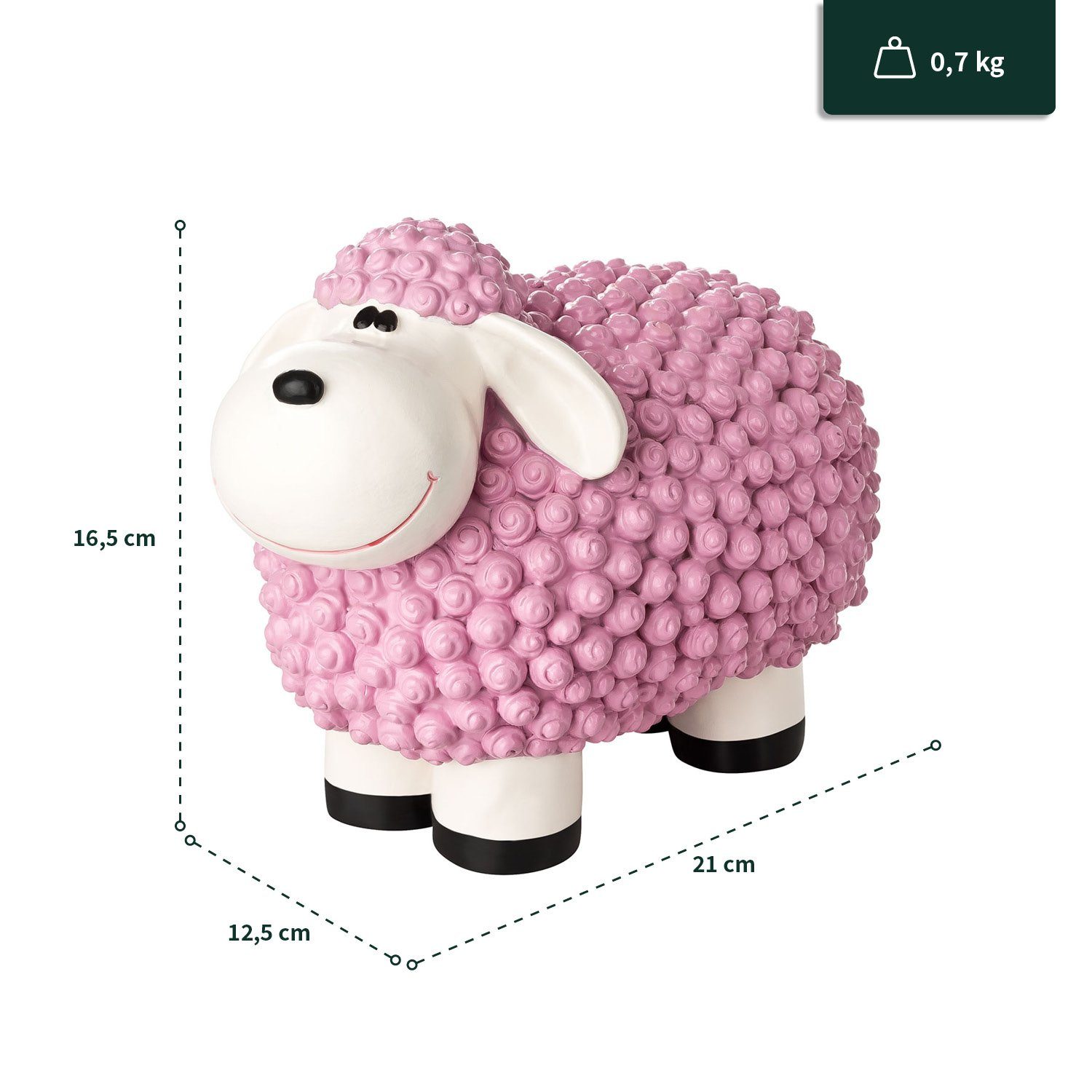 VERDOBA Gartenfigur Bunte Mini Schafe Gartenfiguren, günstig online kaufen
