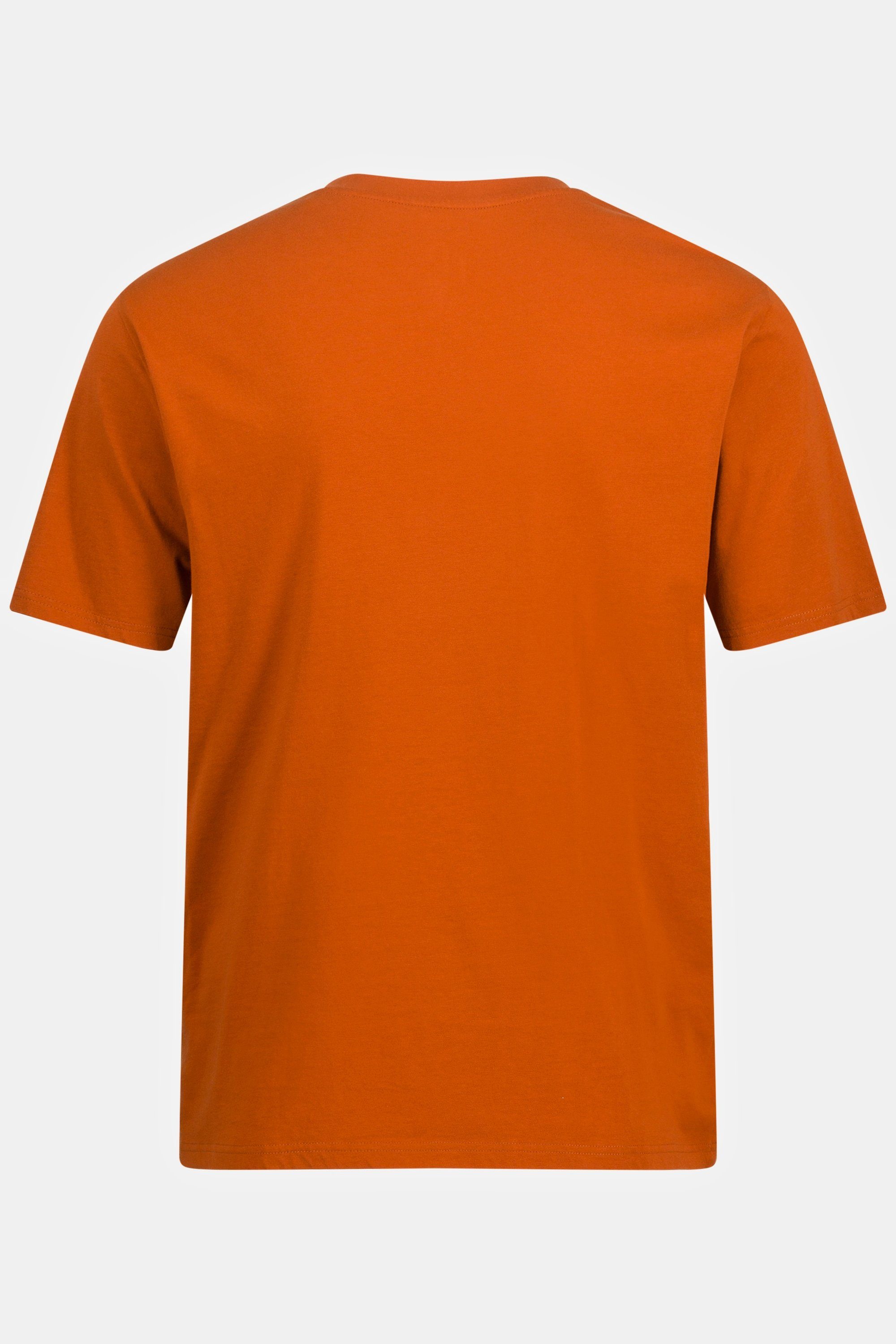 T-Shirt bis V-Ausschnitt Basic T-Shirt 8XL rostorange JP1880