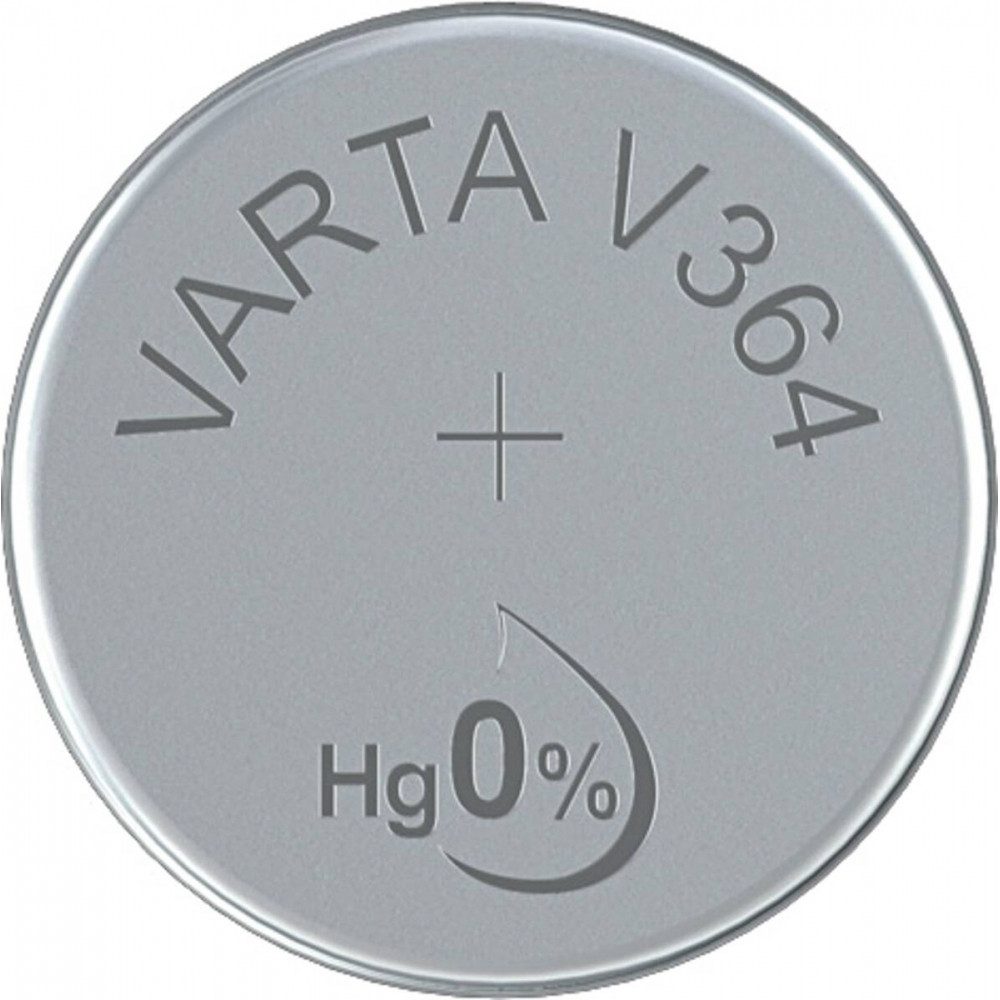 VARTA Varta V 364 Knopfzellen-Batterie für Uhren. Batterie, (1.5 V V), Silberfarbe