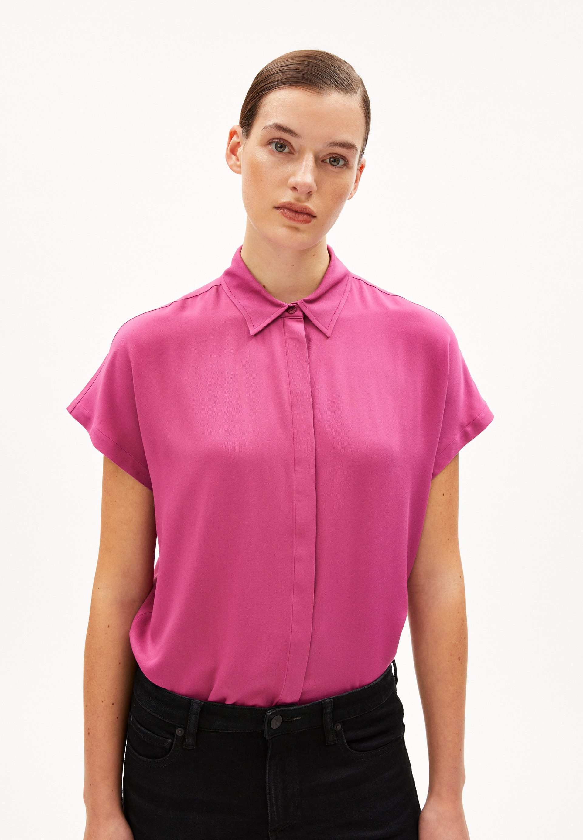 Hemdbluse LARISAANA Bluse aus LENZING™ ECOVERO™ Viskose