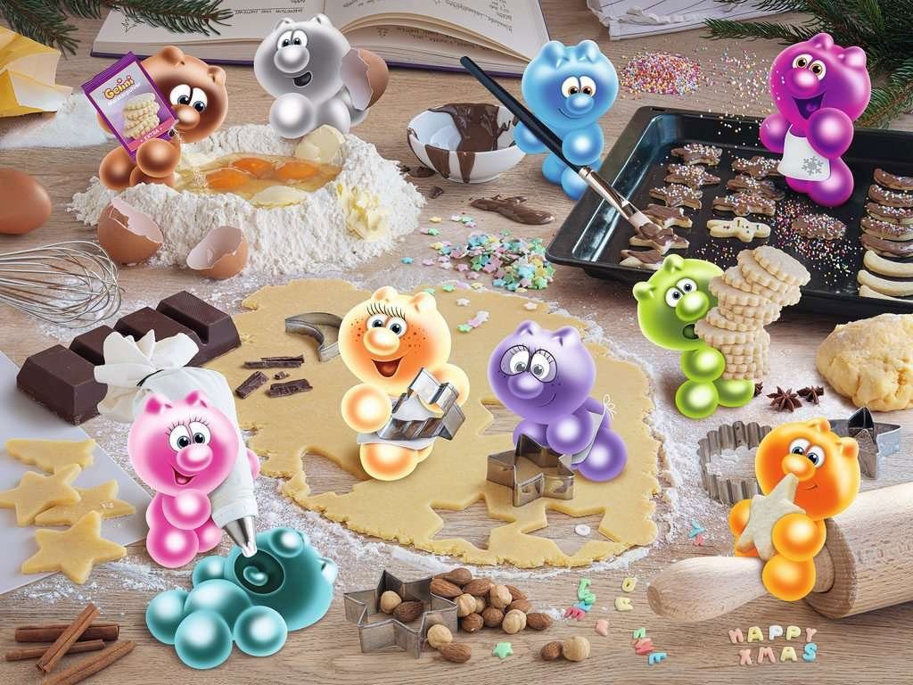 Ravensburger Puzzle Ravensburger, Gelinis Weihnachtsbäckerei, 1500 Teile Pu günstig online kaufen
