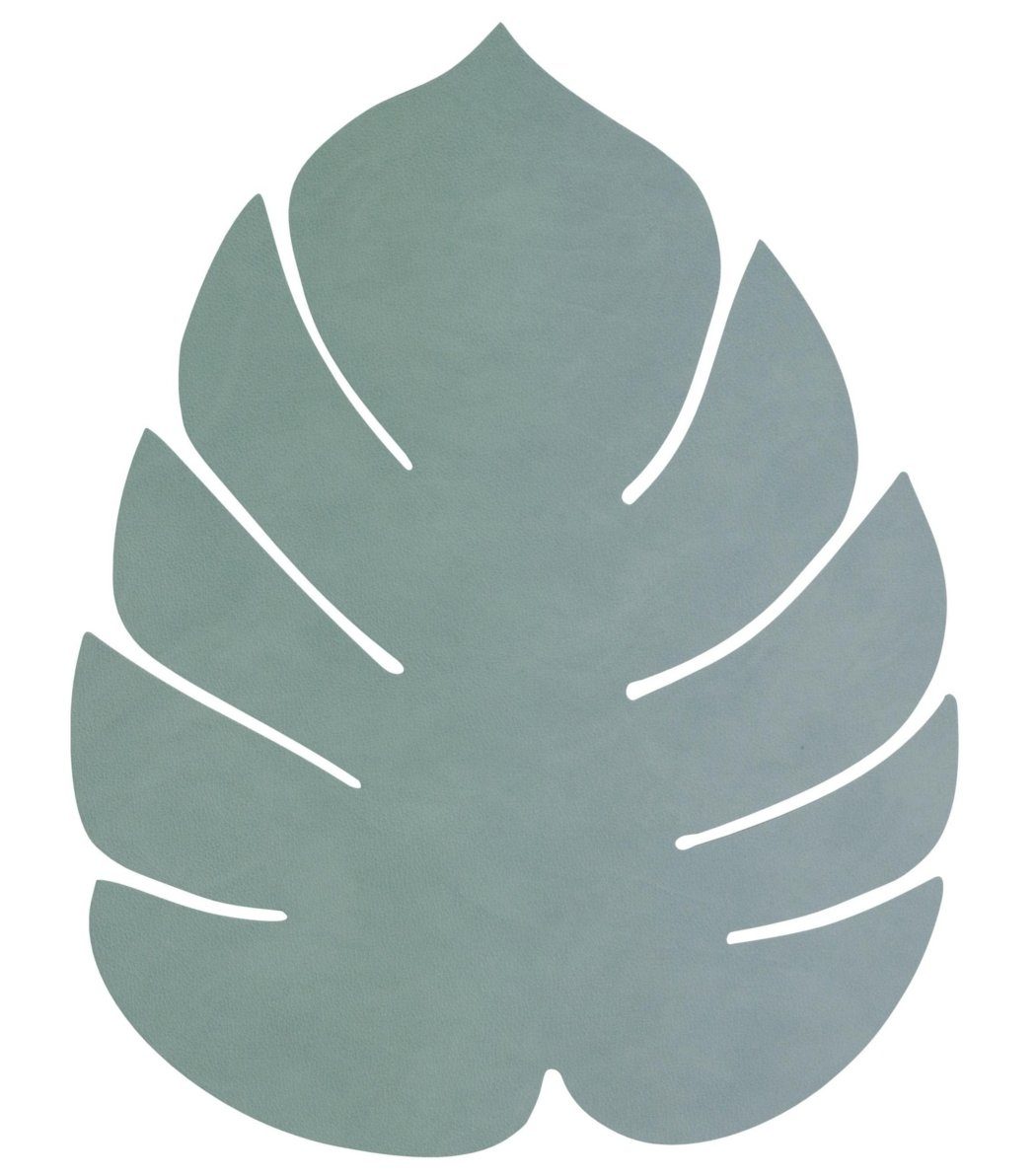 LIND DNA Platzset NUPO Tischset Monstera Leaf S pastel green 26x22, Table Mat S Monstera Leaf Nupo Pastel Green