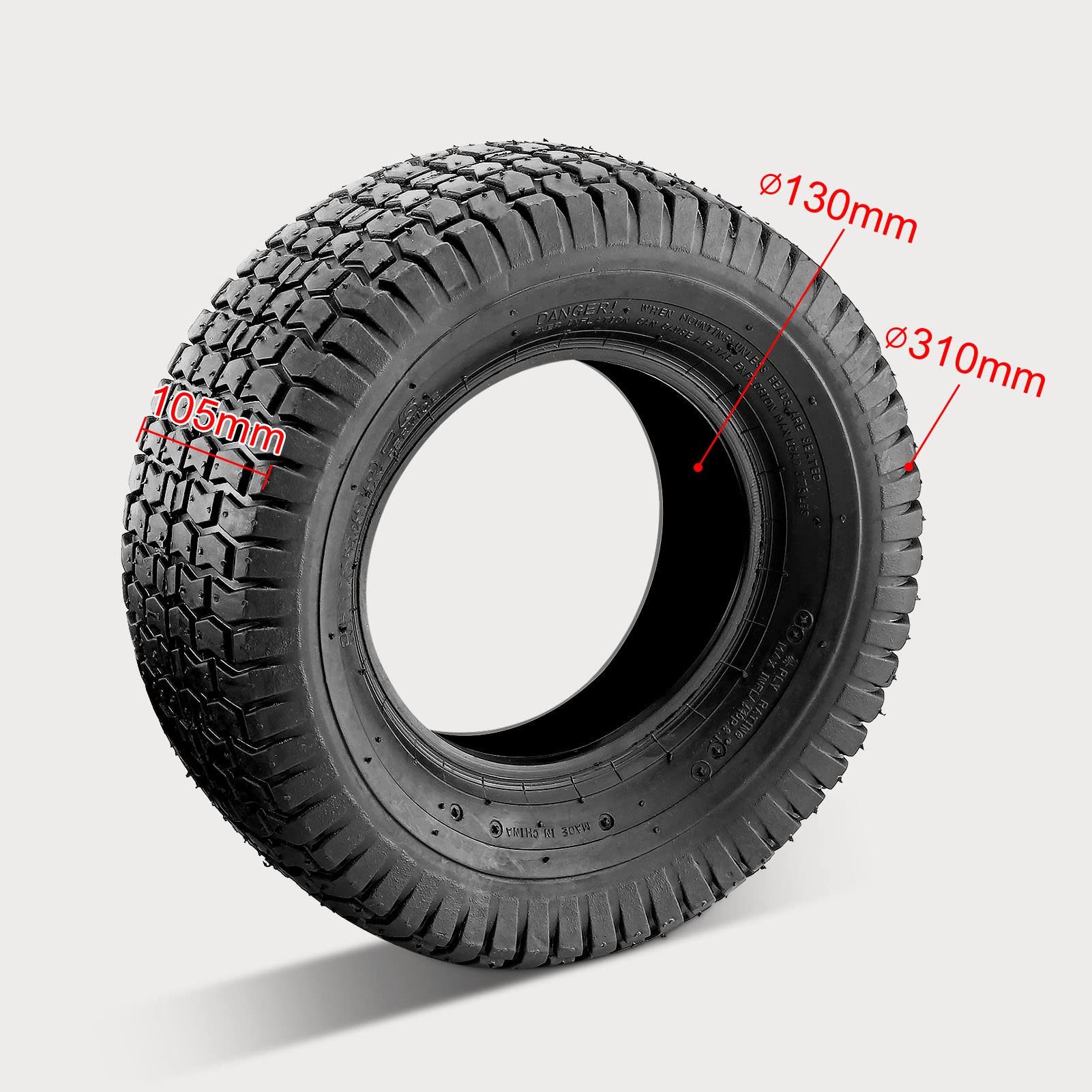 Youyijia Ersatzrad 2 x coat lawn mower tyres, 13 x 5.00-6 lawn mower tyres