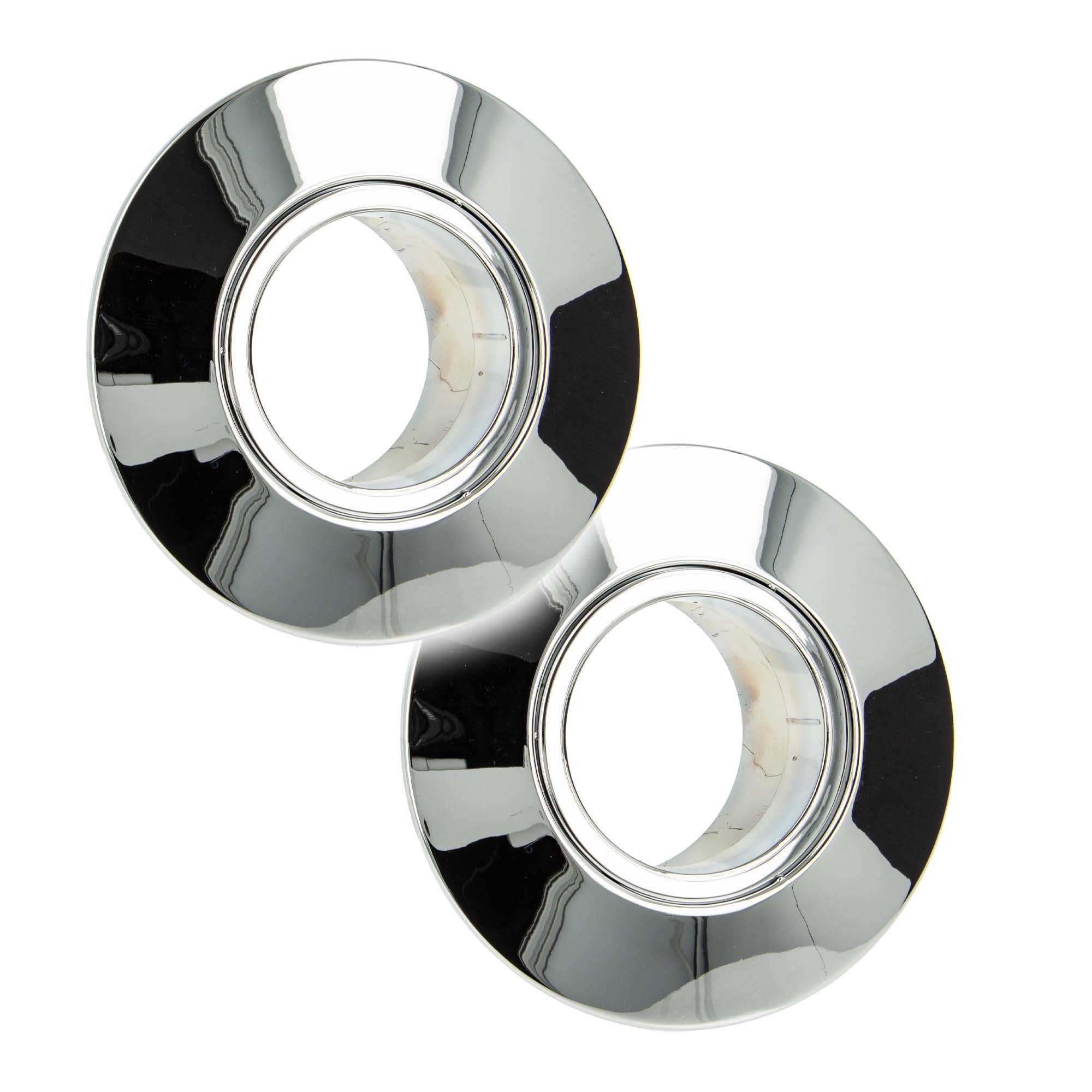 tecuro Водомеры Kombirosette 2-teilig zu UP-Wasserzähler-Messkapseln EAS, verchromt