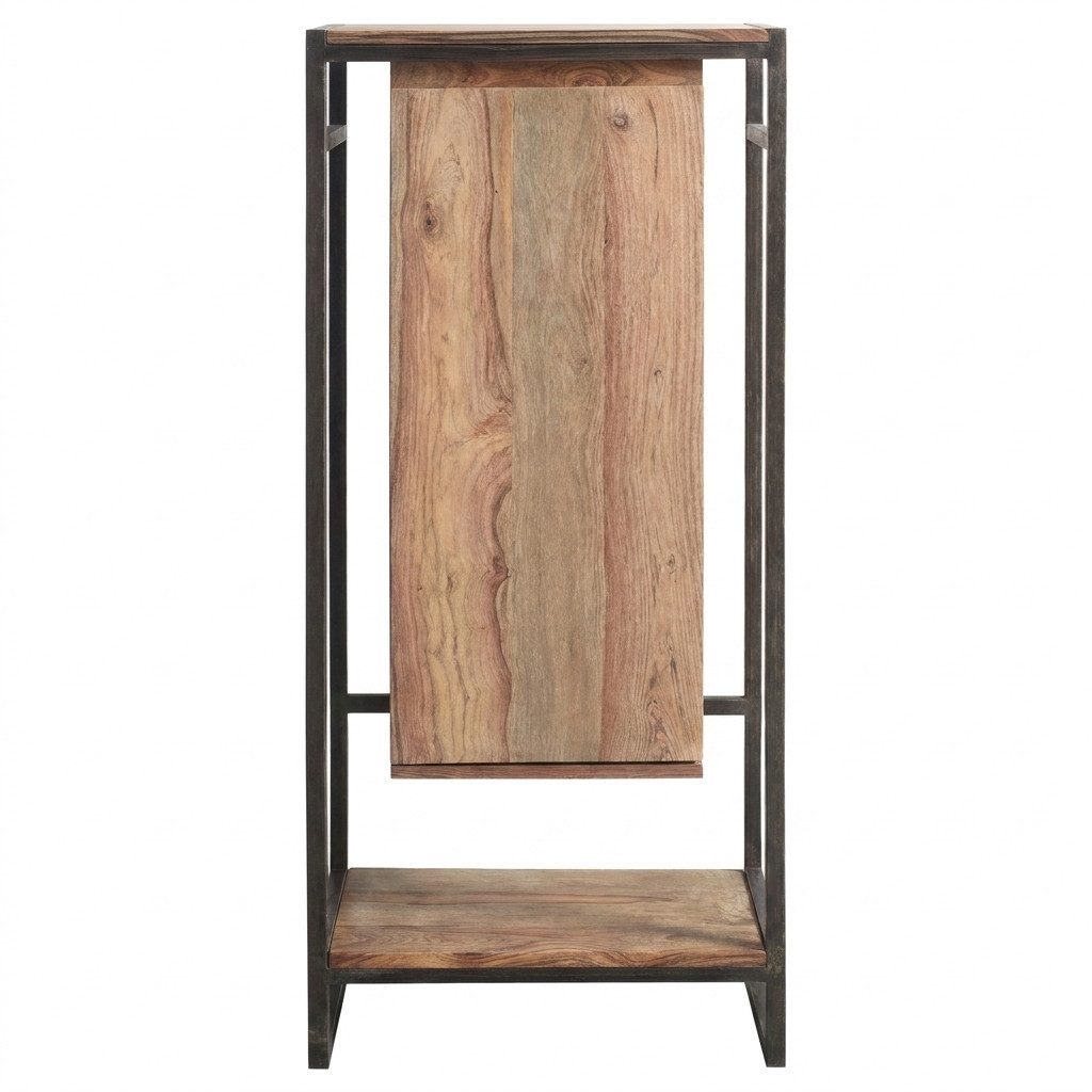WOLF MÖBEL Badkommode (45 x 30 x 120), SHELF Bad Kommode mit 1 Tür / 1 Ablage