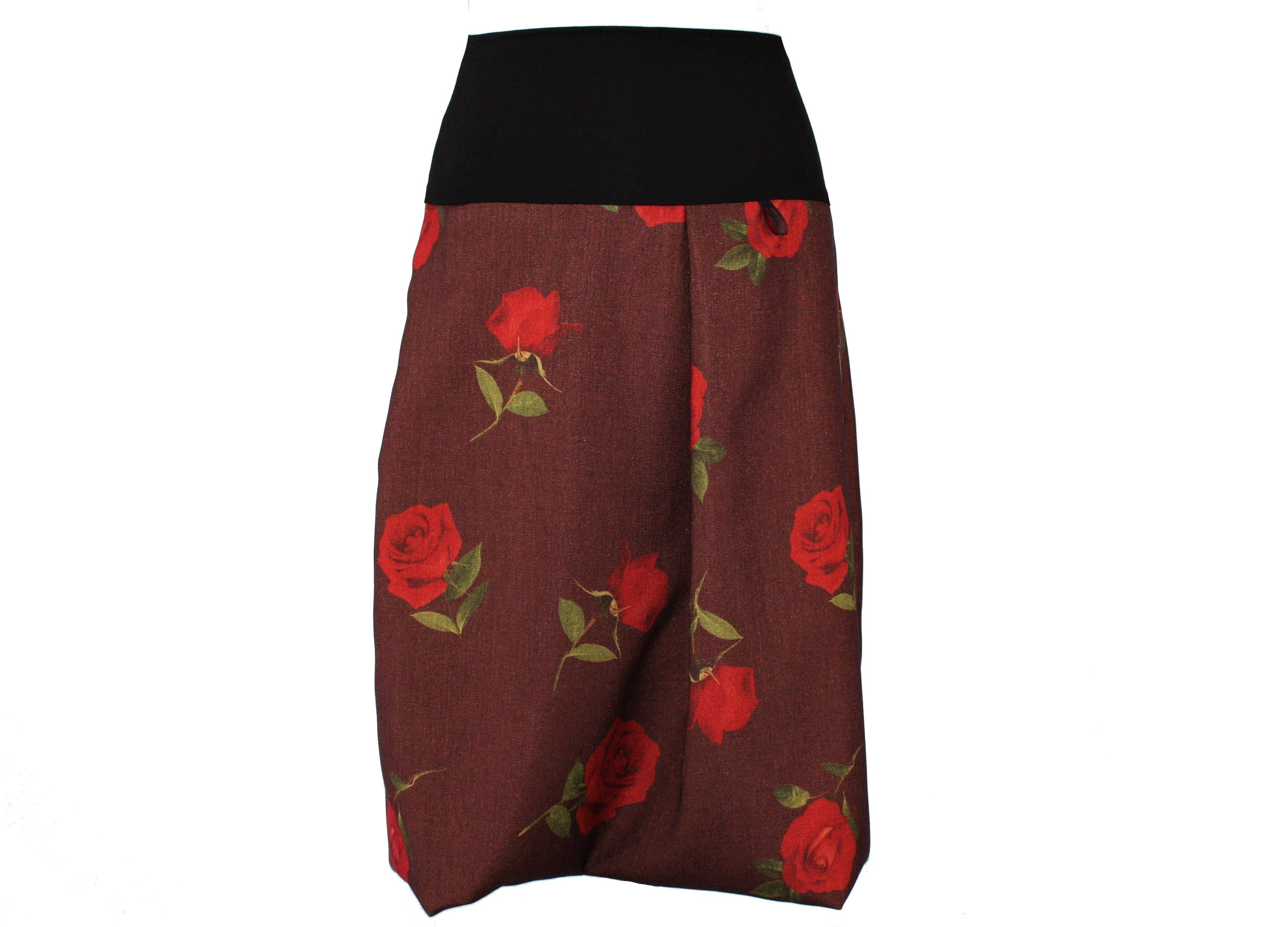 dunkle design A-Linien-Rock Ballon 65cm Petrol günstig online kaufen