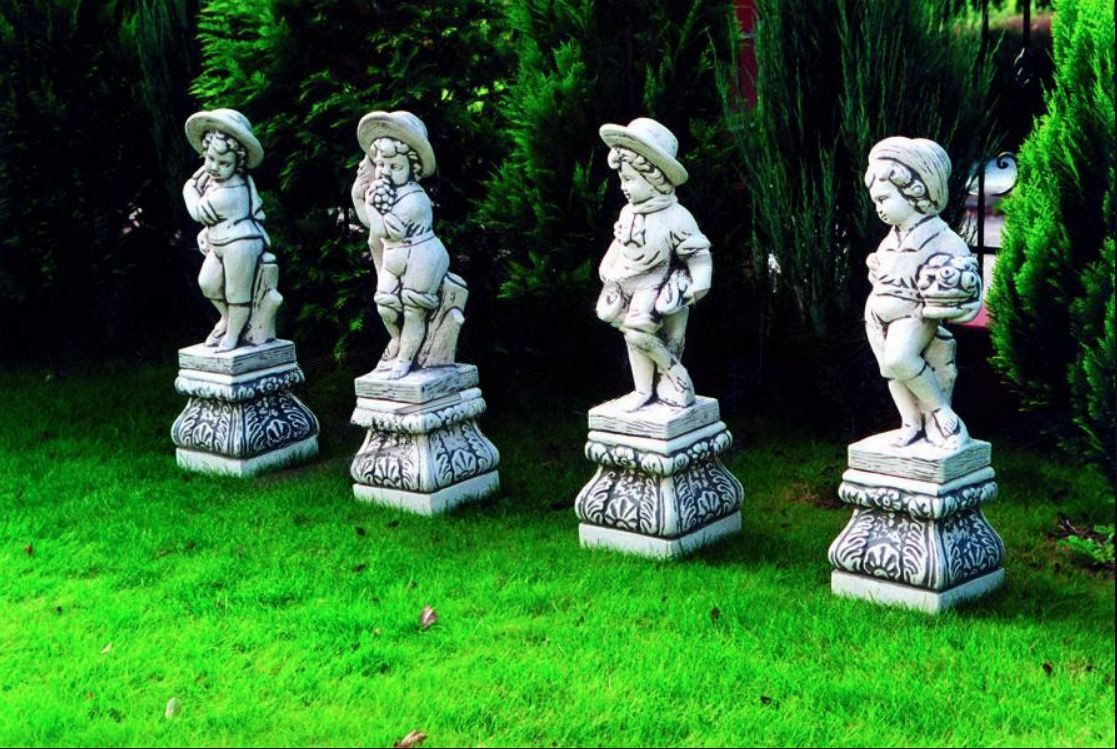 Skulptur Junge 70cm Figur Statue Figuren Skulptur Statuen Garten Dekoration