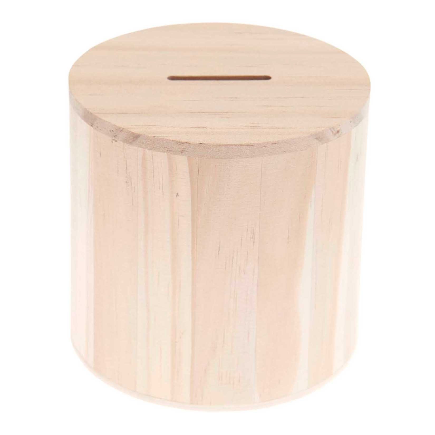 Rico Design Spardose Holz-Spardose rund, 10x10cm