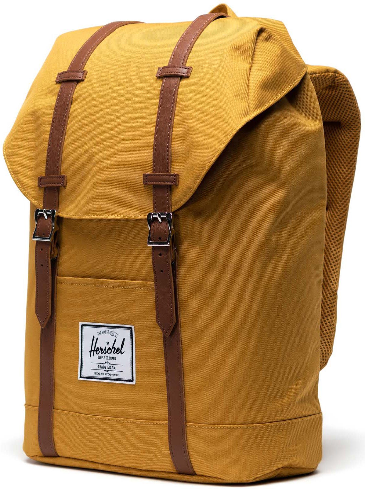 Herschel Laptoprucksack Classic, Retreat, Harvest Laptopfach 15-Zoll mit Gold