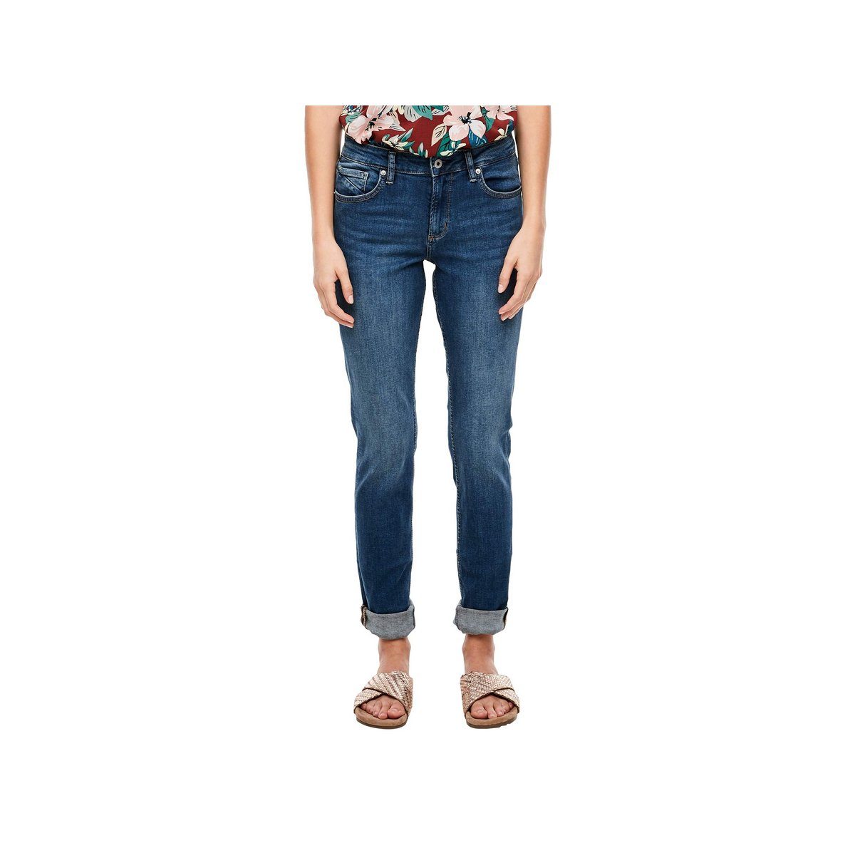 (1-tlg) 5-Pocket-Jeans dunkel-blau regular s.Oliver
