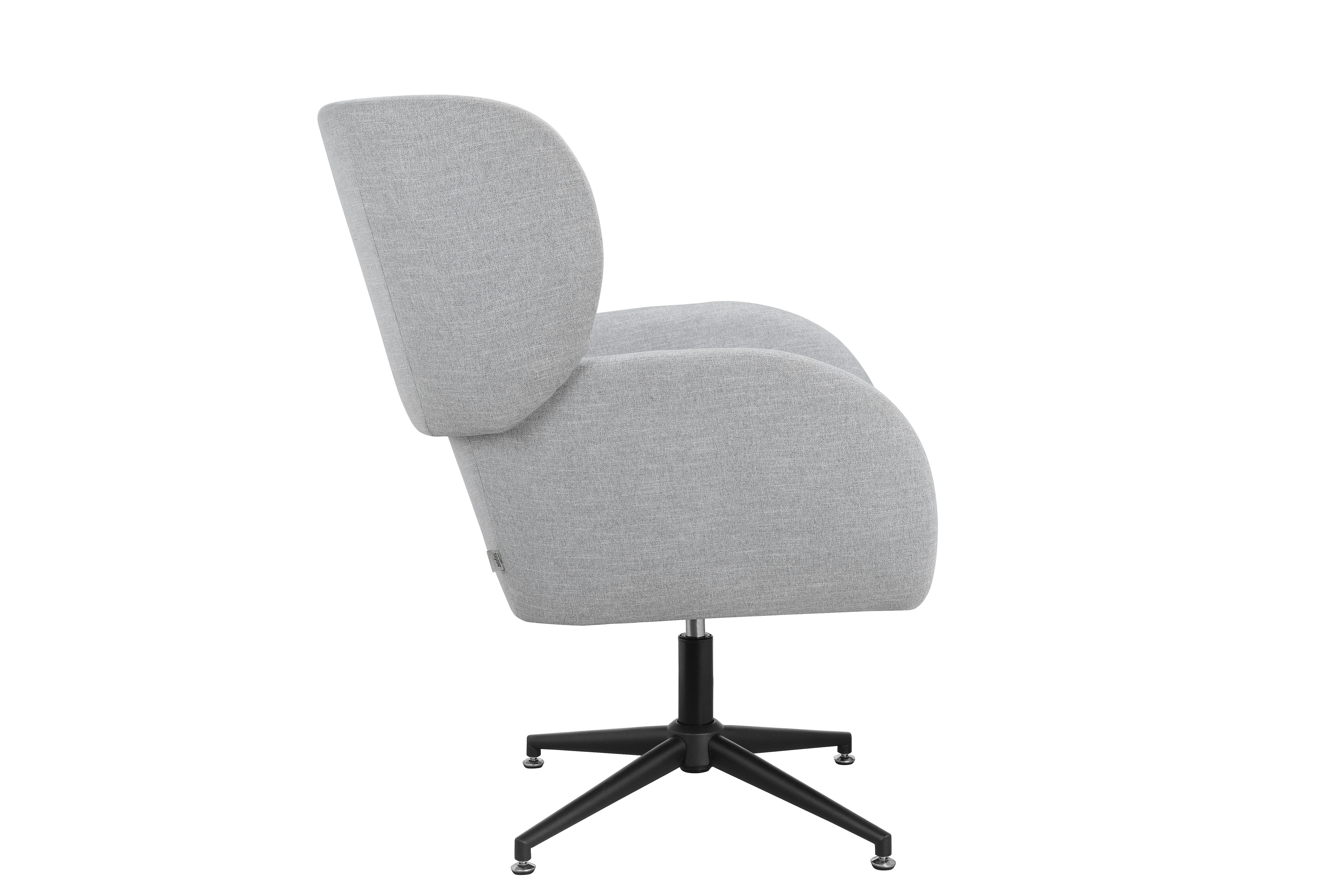 loft24 Relaxsessel Hudgens (1-St), Ohrensessel, Sessel, Postersessel, Stoffbezug, Metallgestell