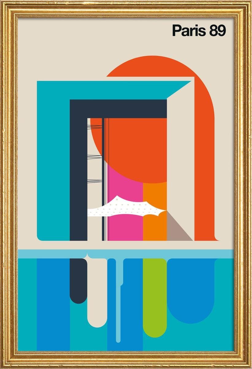 Juniqe Poster Poster mit Holzrahmen, Bo Lundberg (1 St), Fine-Art-Print in Galeriequalität mit einem 1 cm breiten, weißen Rand