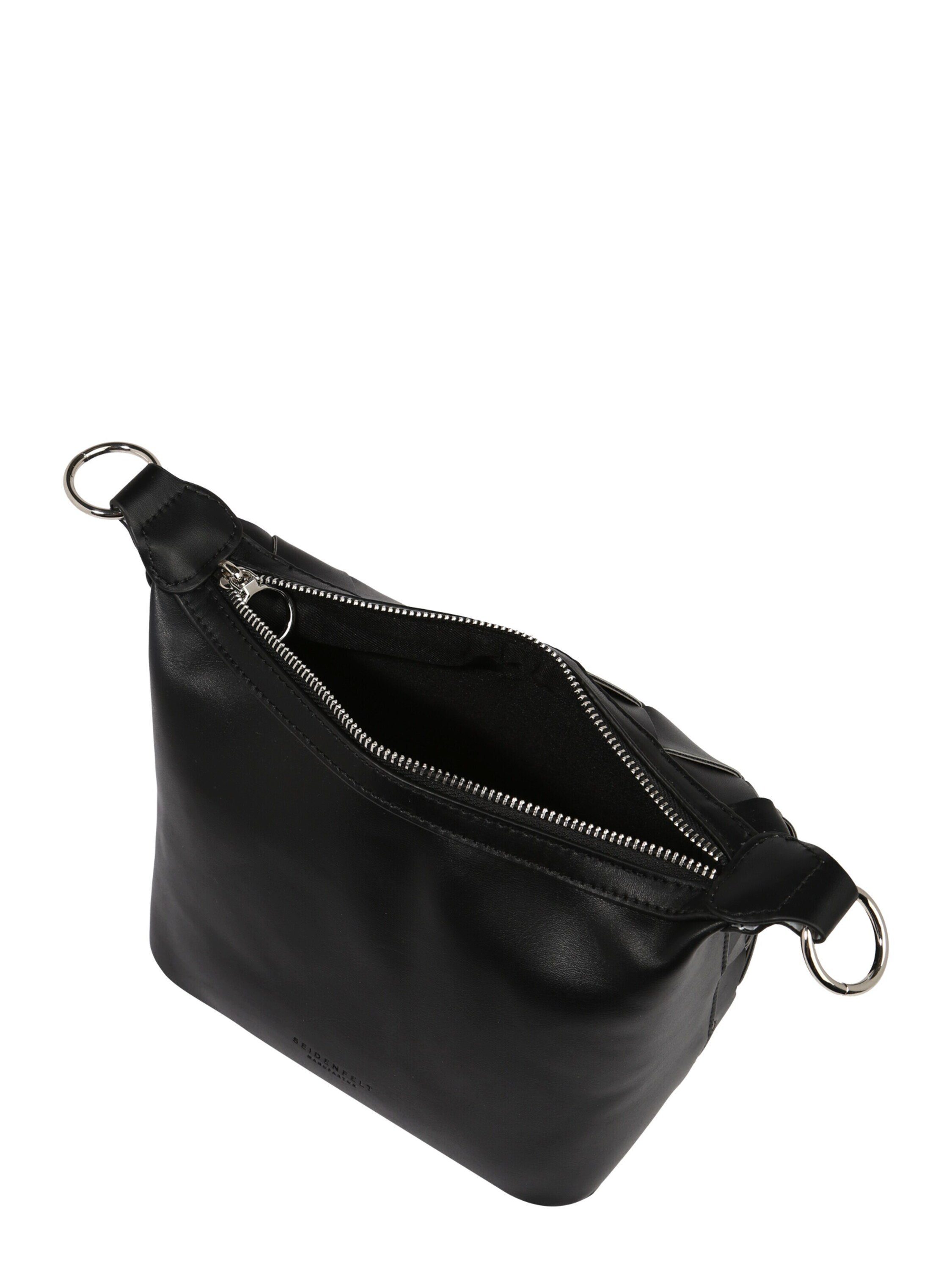 Manufaktur Handtasche (1-tlg) Seidenfelt Black
