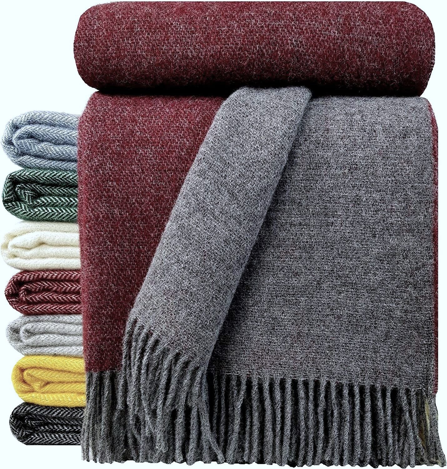 Wolldecke Wolldecke TIROL (doubleface) 100% Schurwolle 140 x 200 cm, STTS