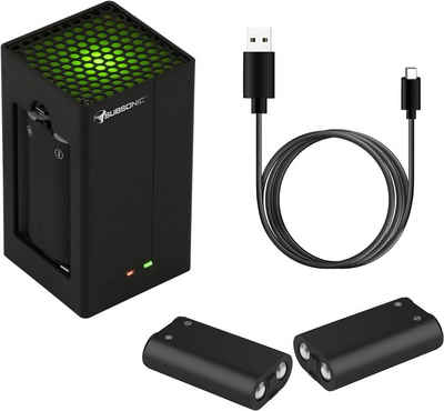 Subsonic Xbox Ladestation Dual Power Pack - 2 Akkus, Ladegerät und Kabel Controller-Ladestation (1-tlg)
